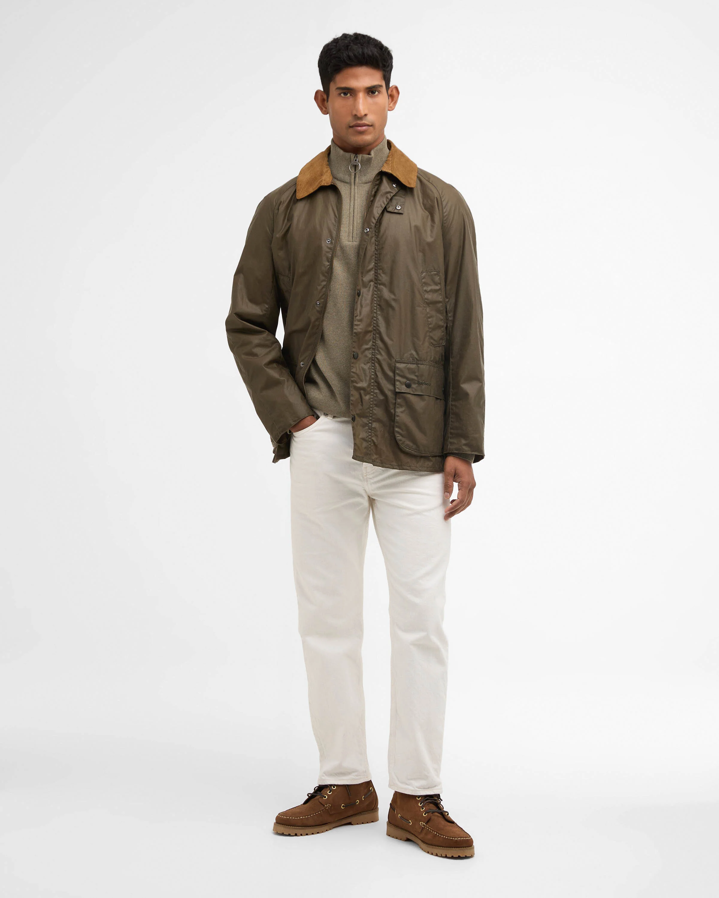 Barbour Lightweight Ashby Mens Jacket - Olive - Image 6