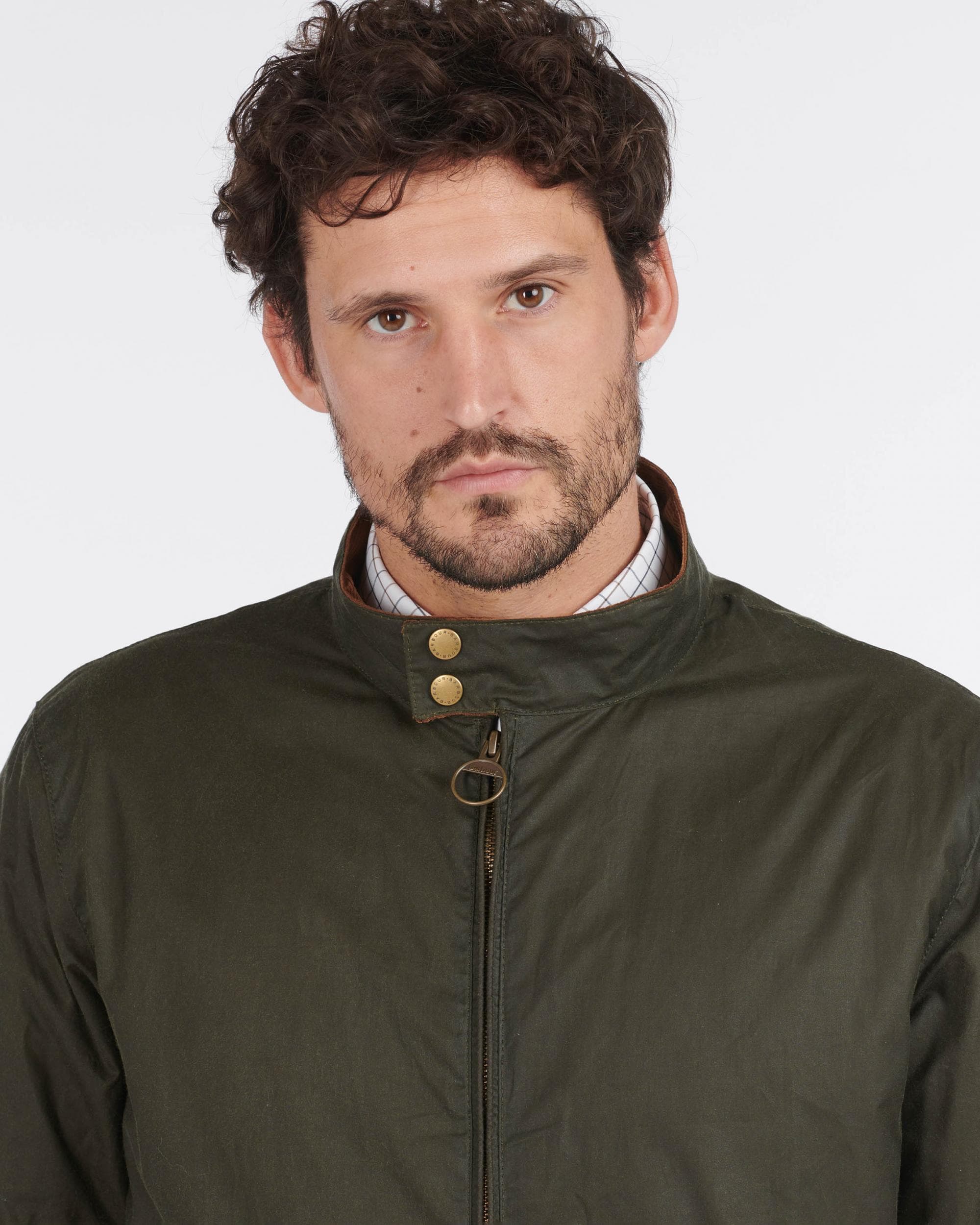 Barbour Lightweight Royston Waxed Cotton Jacket - Archive Olive - Image 4