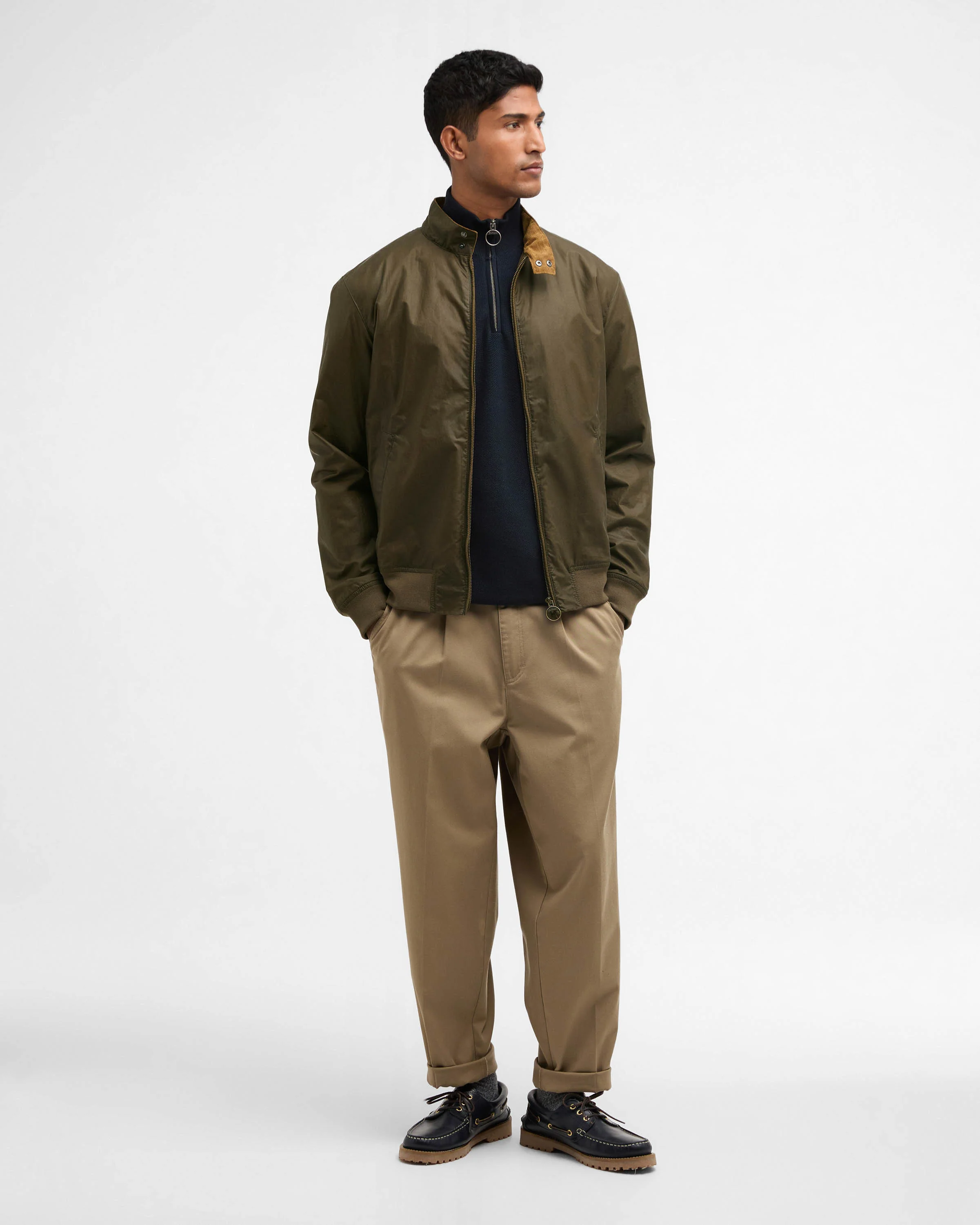 Barbour Lightweight Royston Waxed Cotton Jacket - Beech - Image 2
