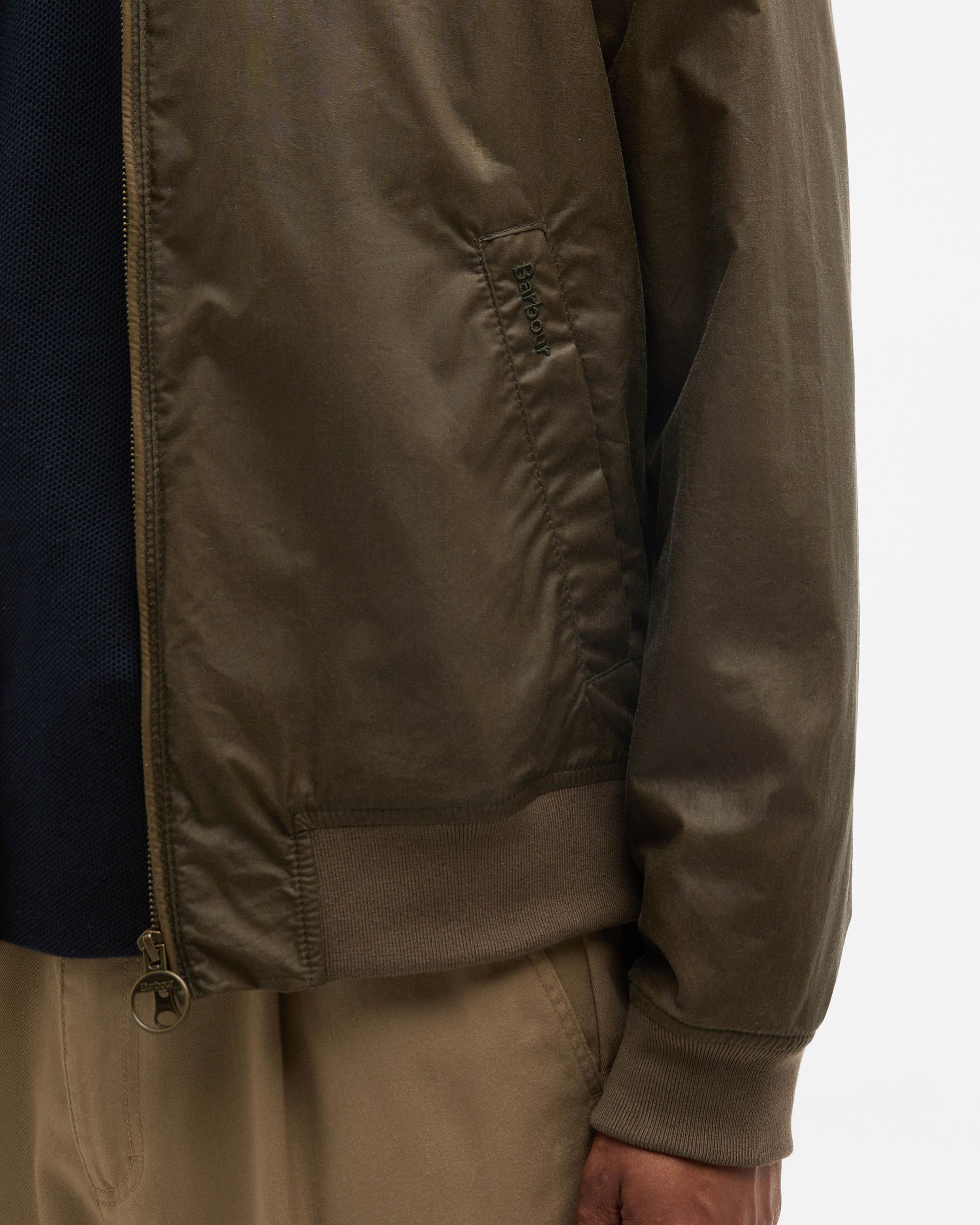 Barbour Lightweight Royston Waxed Cotton Jacket - Beech - Image 5