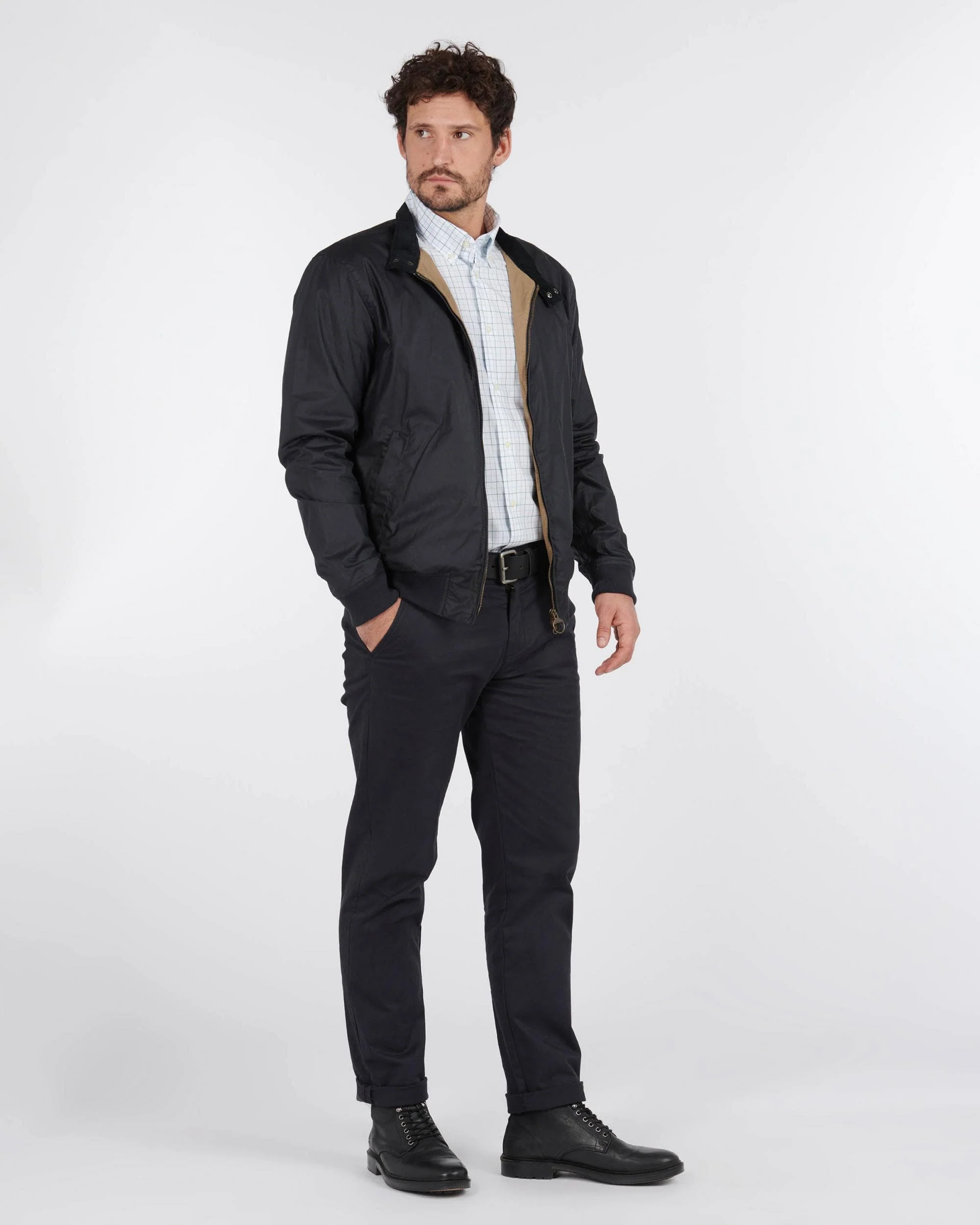 Barbour Lightweight Royston Waxed Cotton Jacket - Royal Navy - Image 2