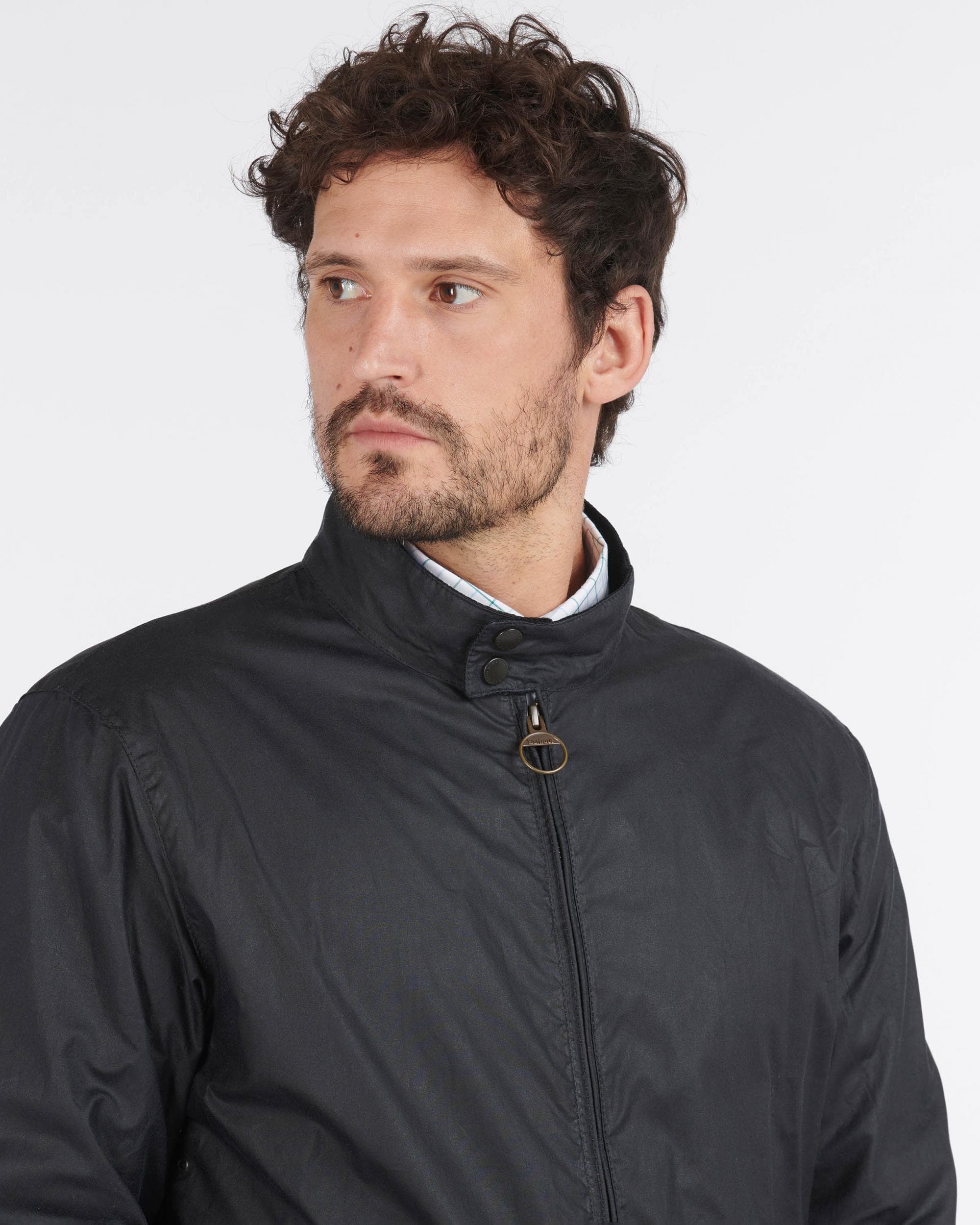 Barbour Lightweight Royston Waxed Cotton Jacket - Royal Navy - Image 4