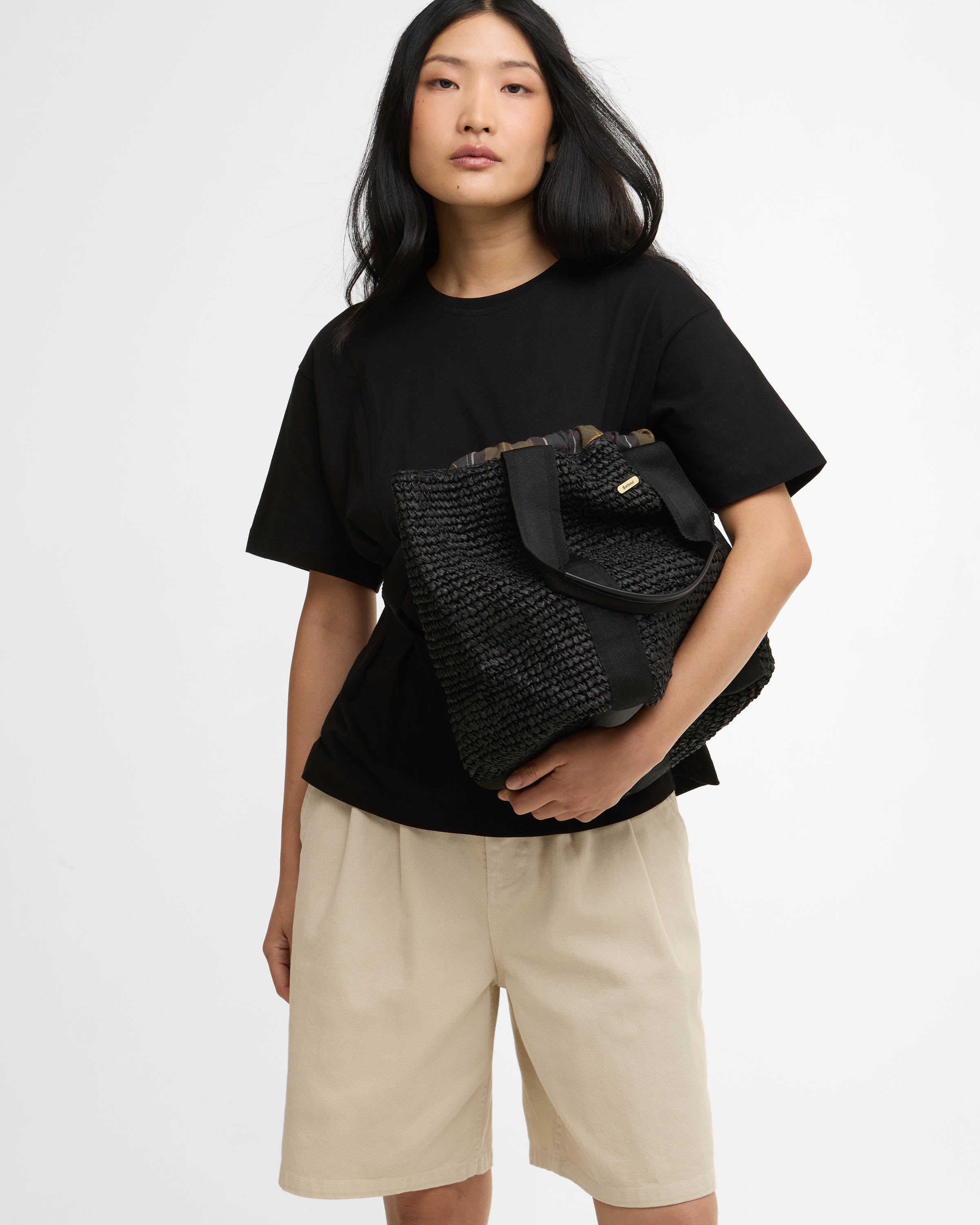 Barbour Lily Womens Beach Tote - Black - Image 3