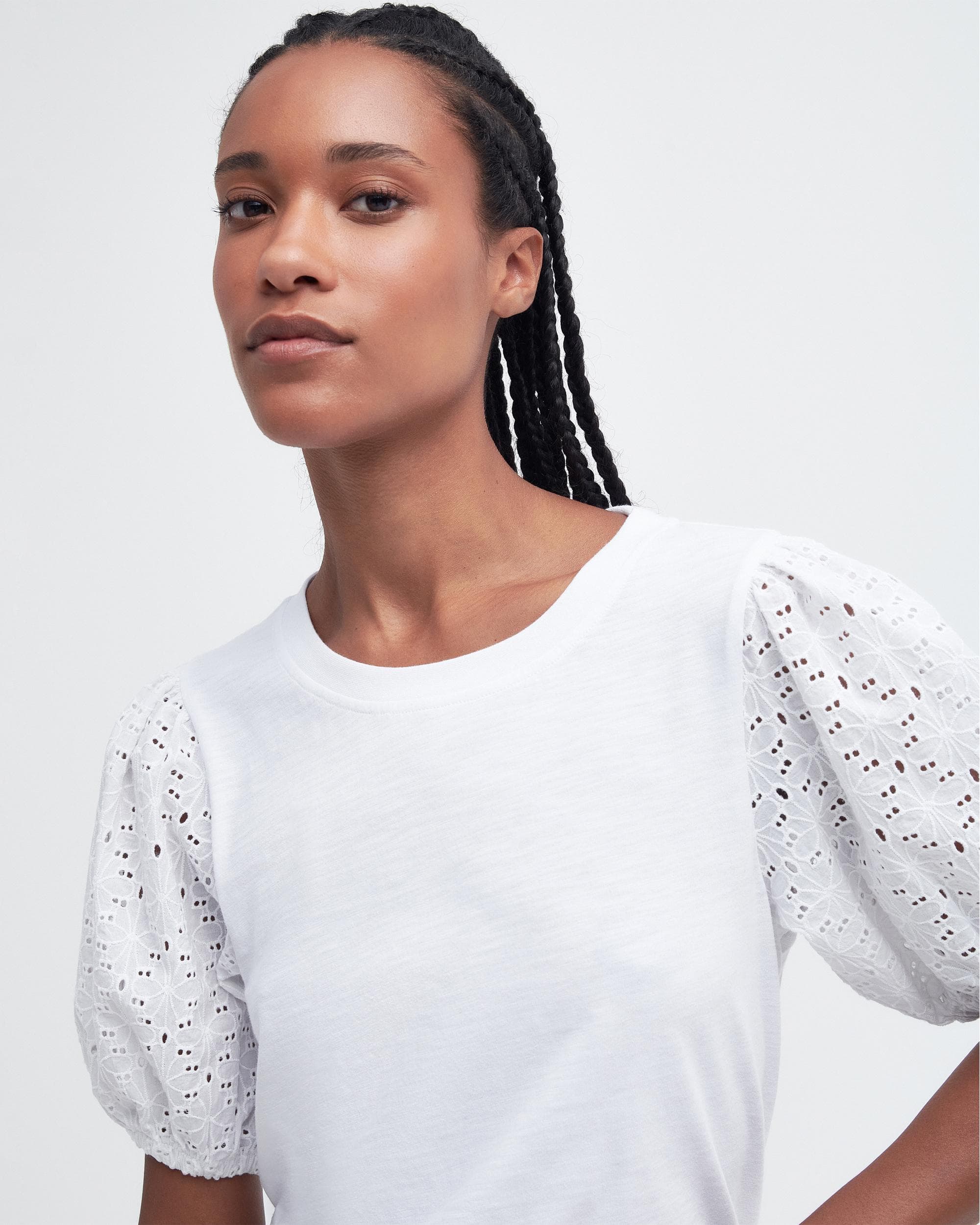 Barbour Longfield Womens Puff Sleeve Top - Image 2