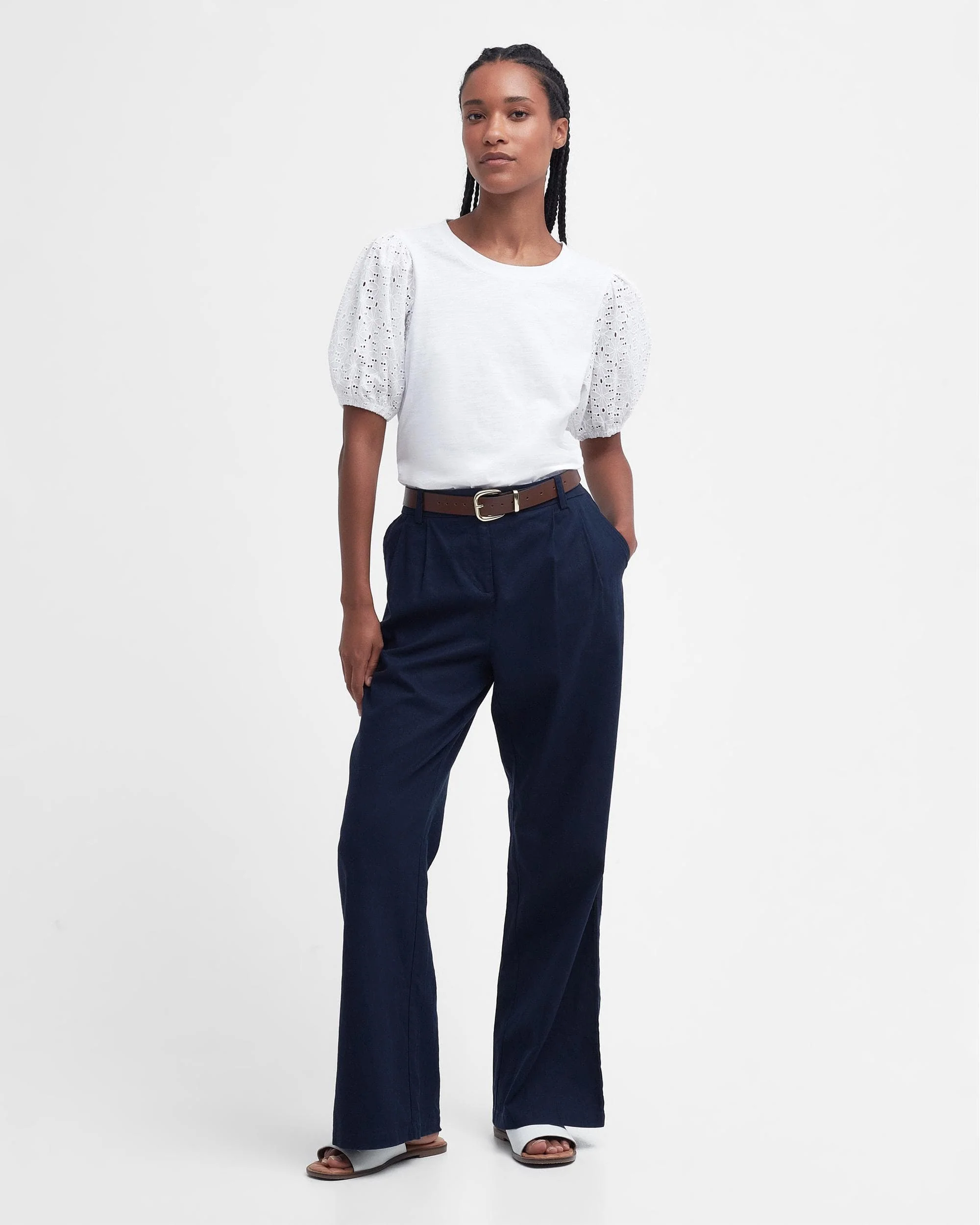 Barbour Longfield Womens Puff Sleeve Top - Image 3
