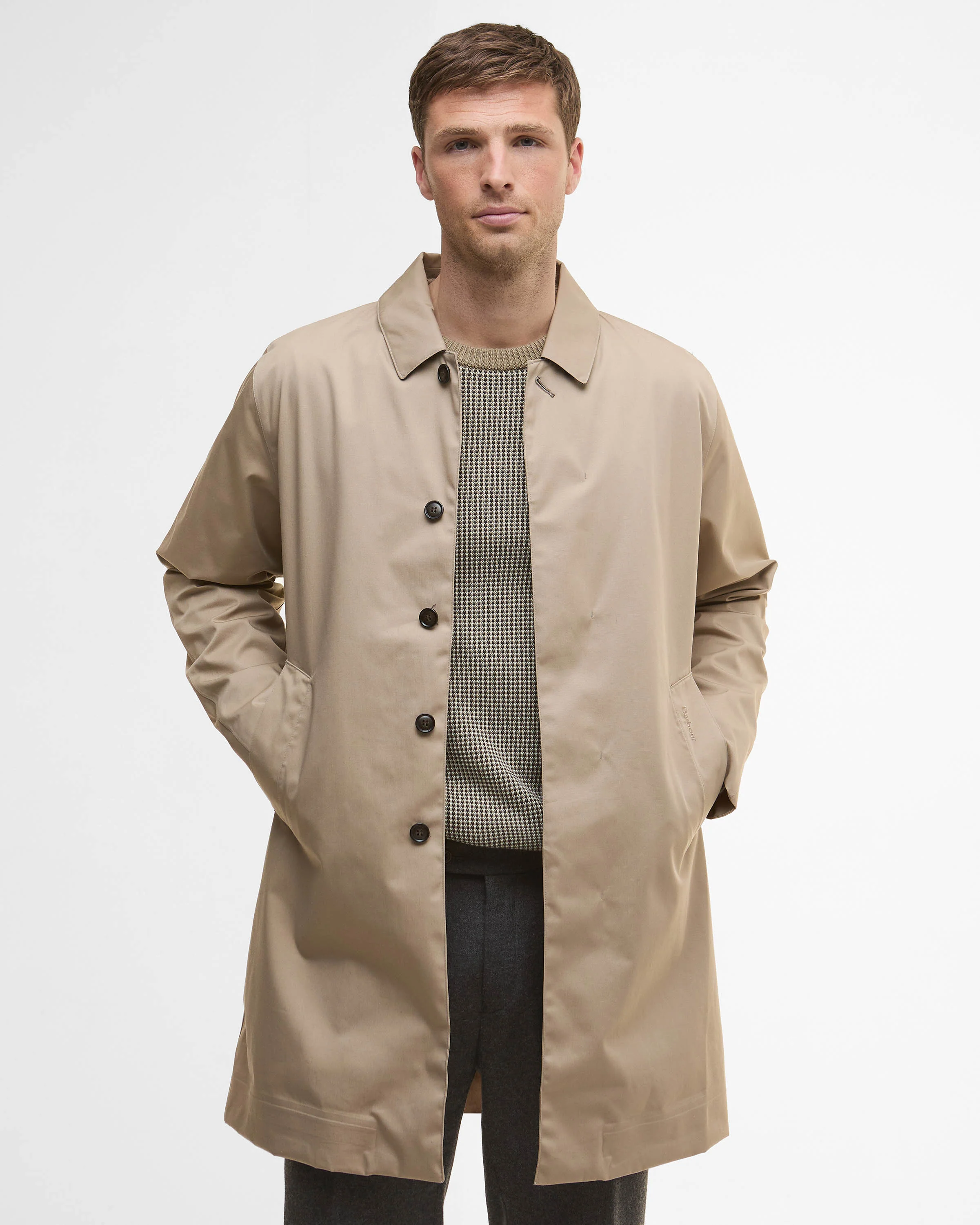 Barbour Lorden Mens Jacket - Washed Stone - Image 5