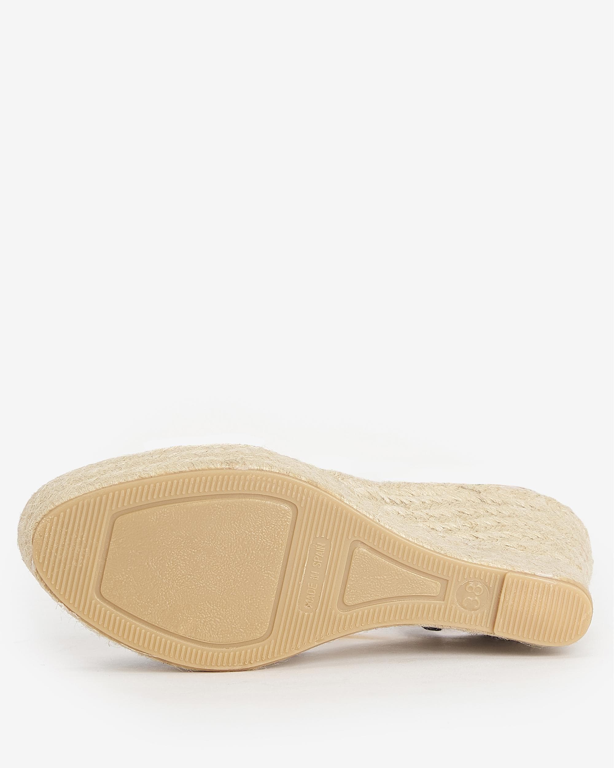 Barbour Lucia Womens Wedge Espadrilles - Dark Navy - Image 3