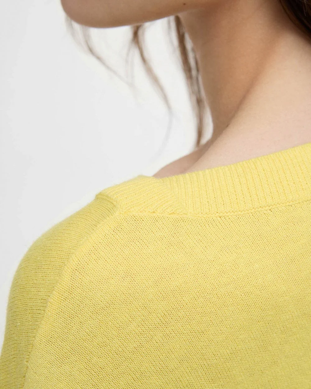 Barbour Lucy Womens Jumper - Sunray Yellow - Image 3