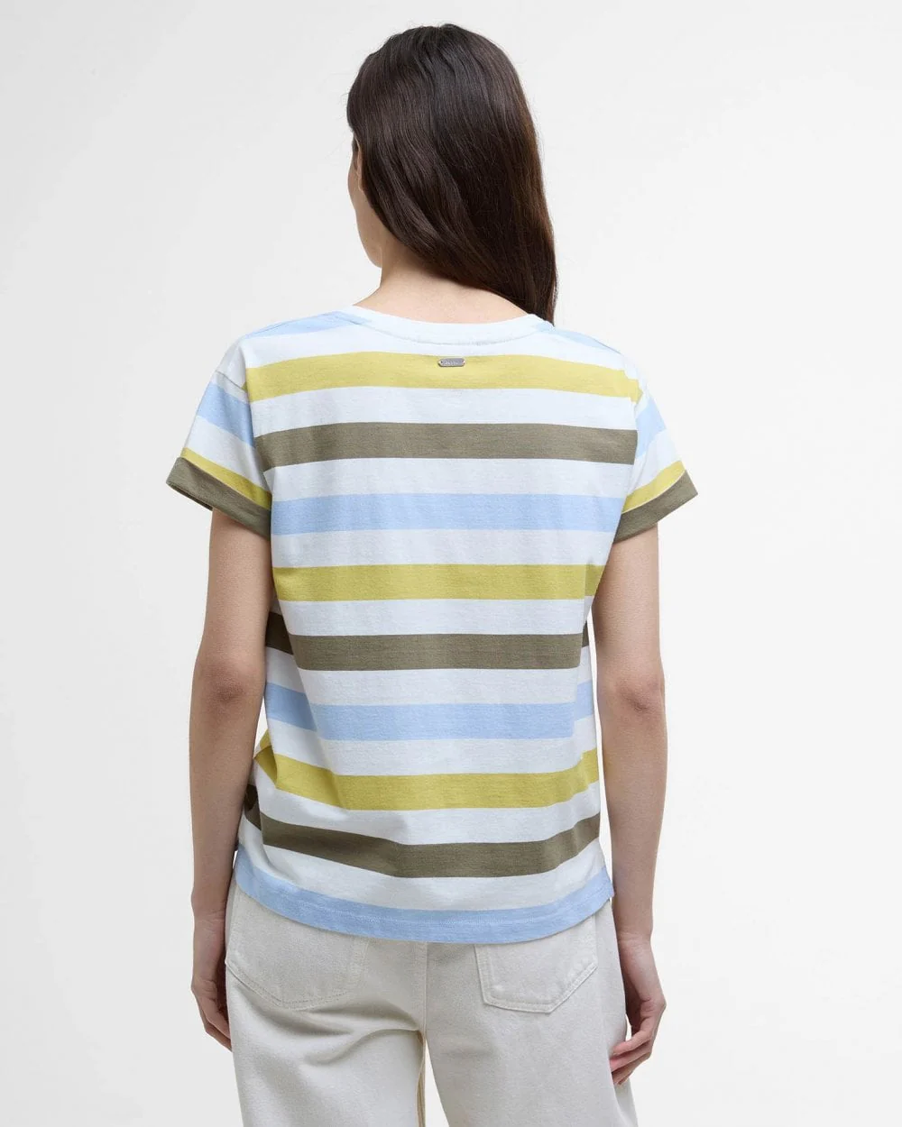 Barbour Lyndale Womens Top - Limeade Stripe - Image 4