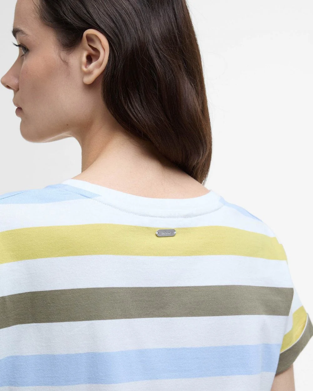 Barbour Lyndale Womens Top - Limeade Stripe - Image 5