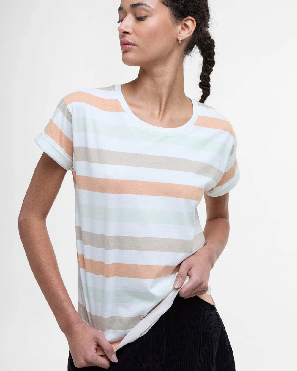 Barbour Lyndale Womens Top - Toast Stripe