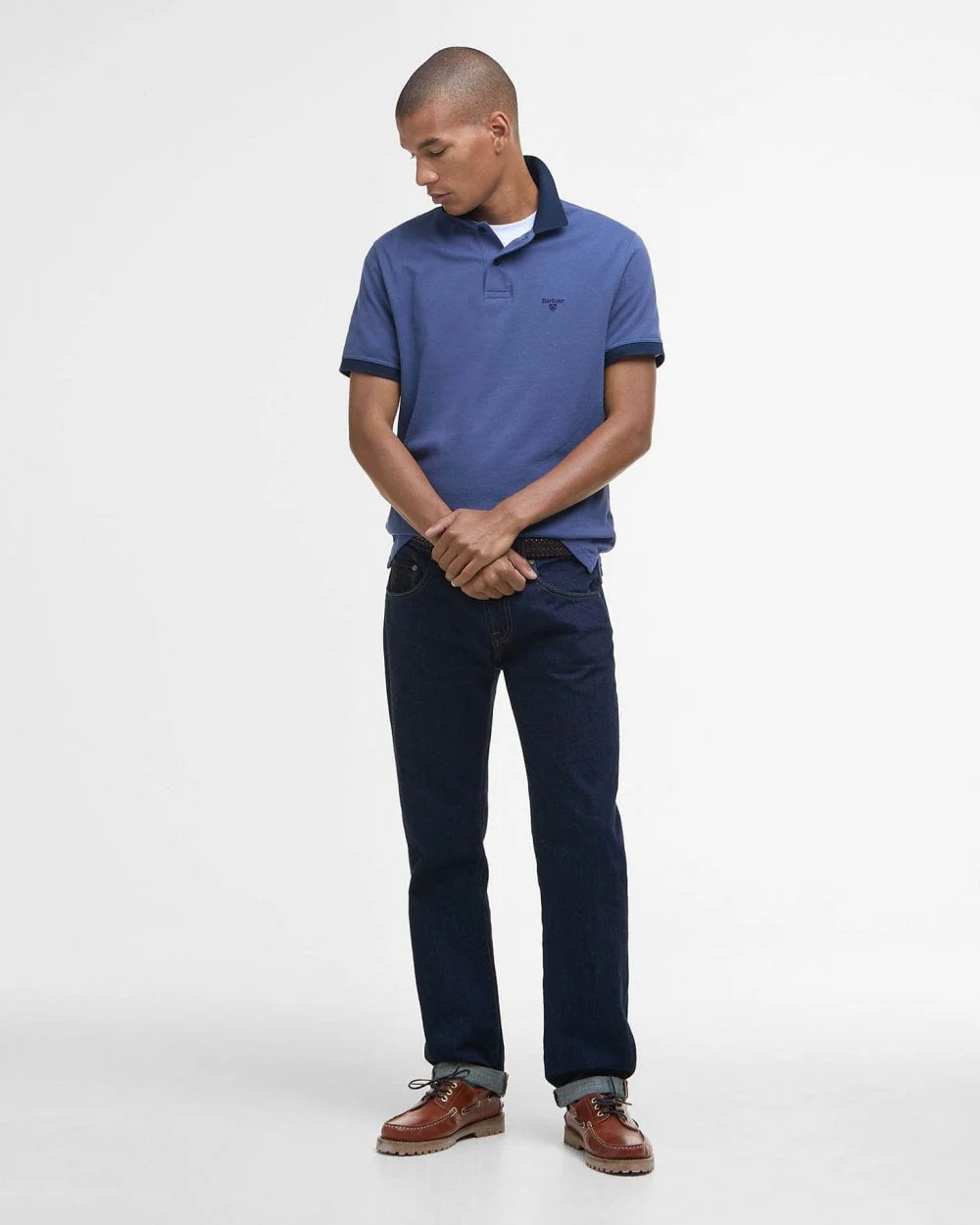 Barbour Lynmouth Mens Polo Shirt - Oceana - Image 2