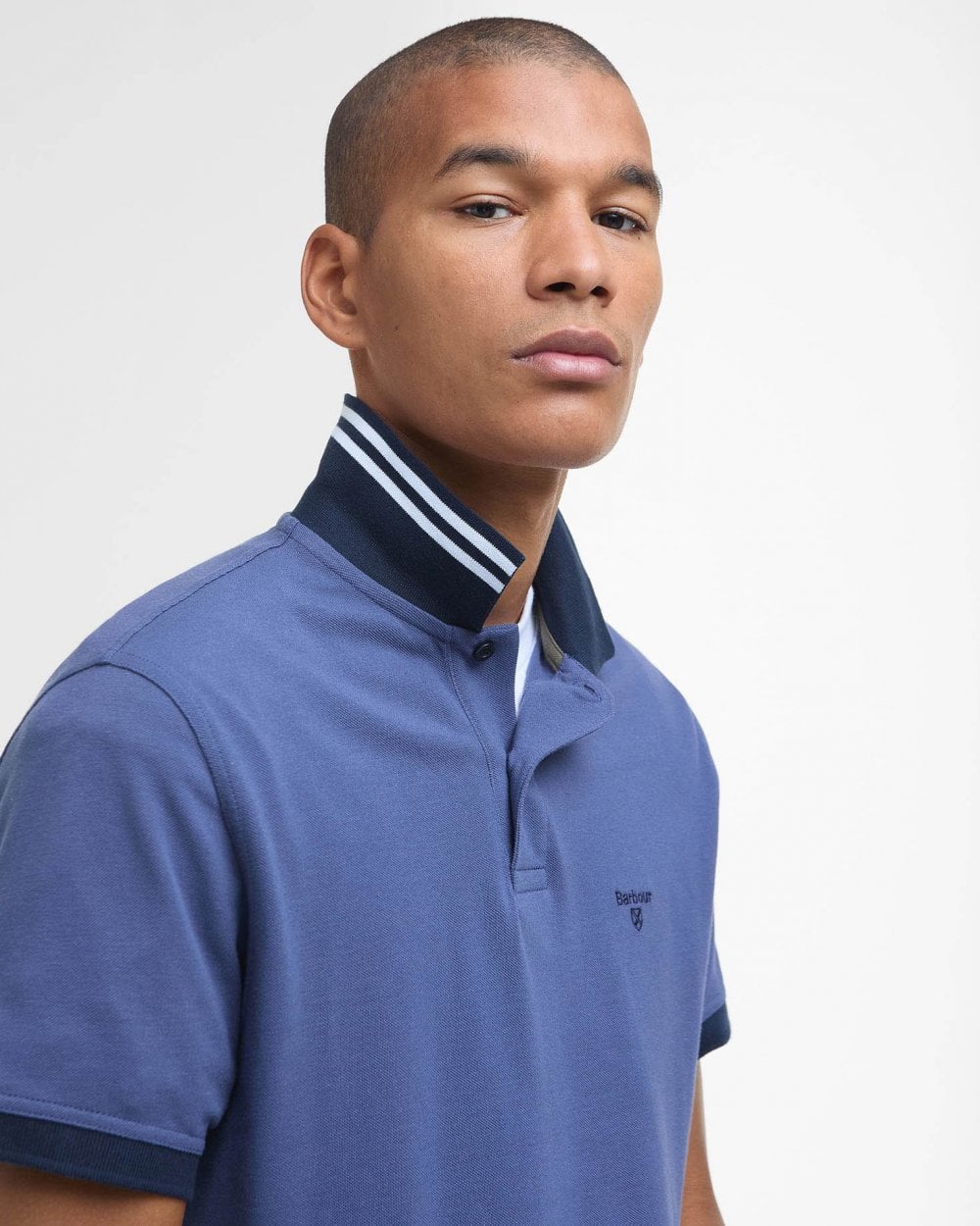 Barbour Lynmouth Mens Polo Shirt - Oceana - Image 3