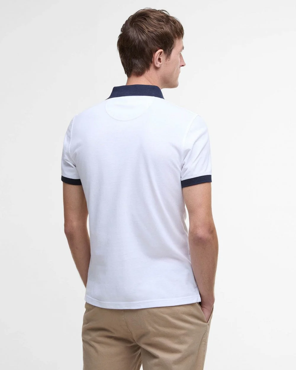 Barbour Lynmouth Mens Polo Shirt - White - Image 5