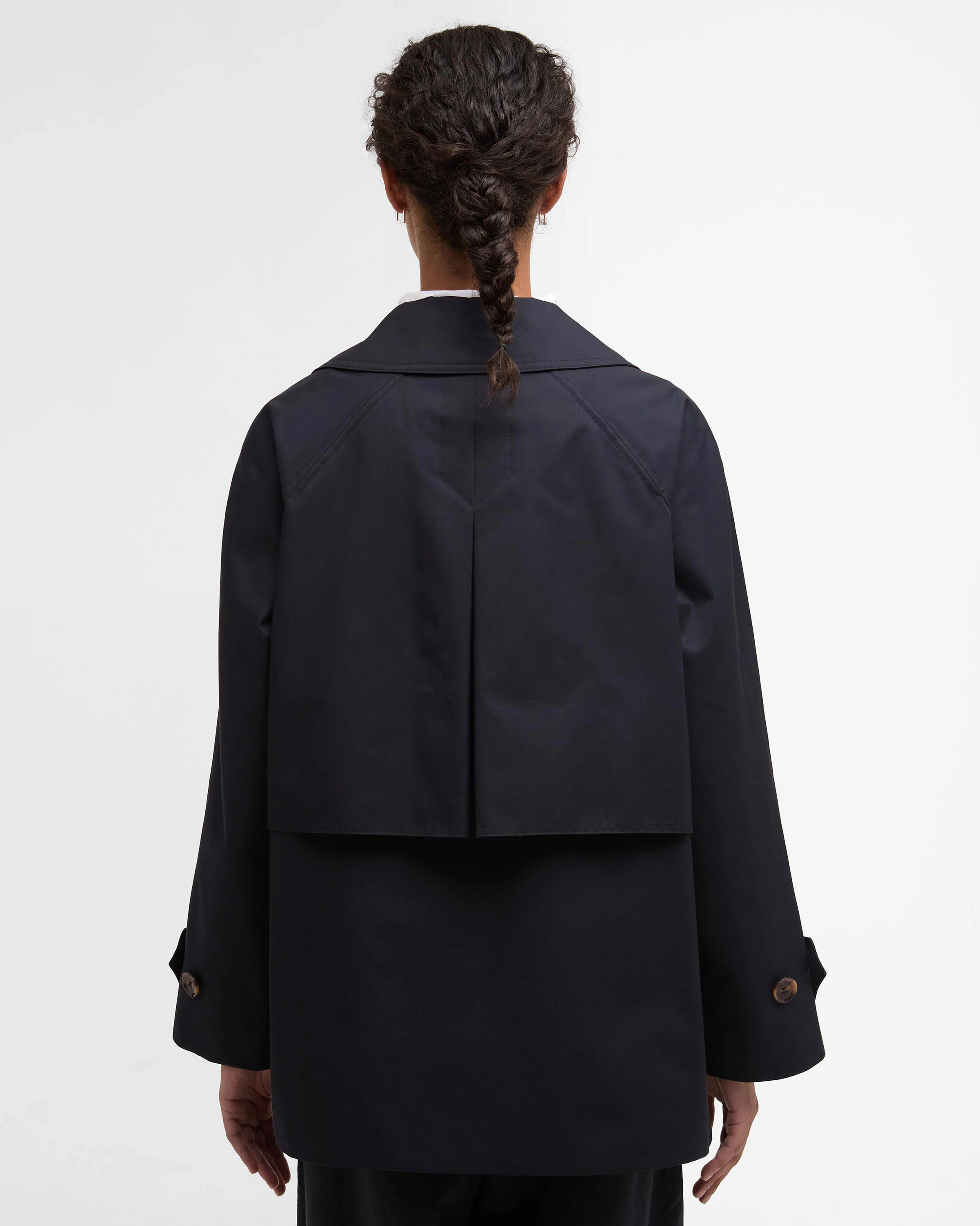 Barbour Maisy Womens Showerproof Jacket - Dark Navy / Dress Navy Tartan - Image 4