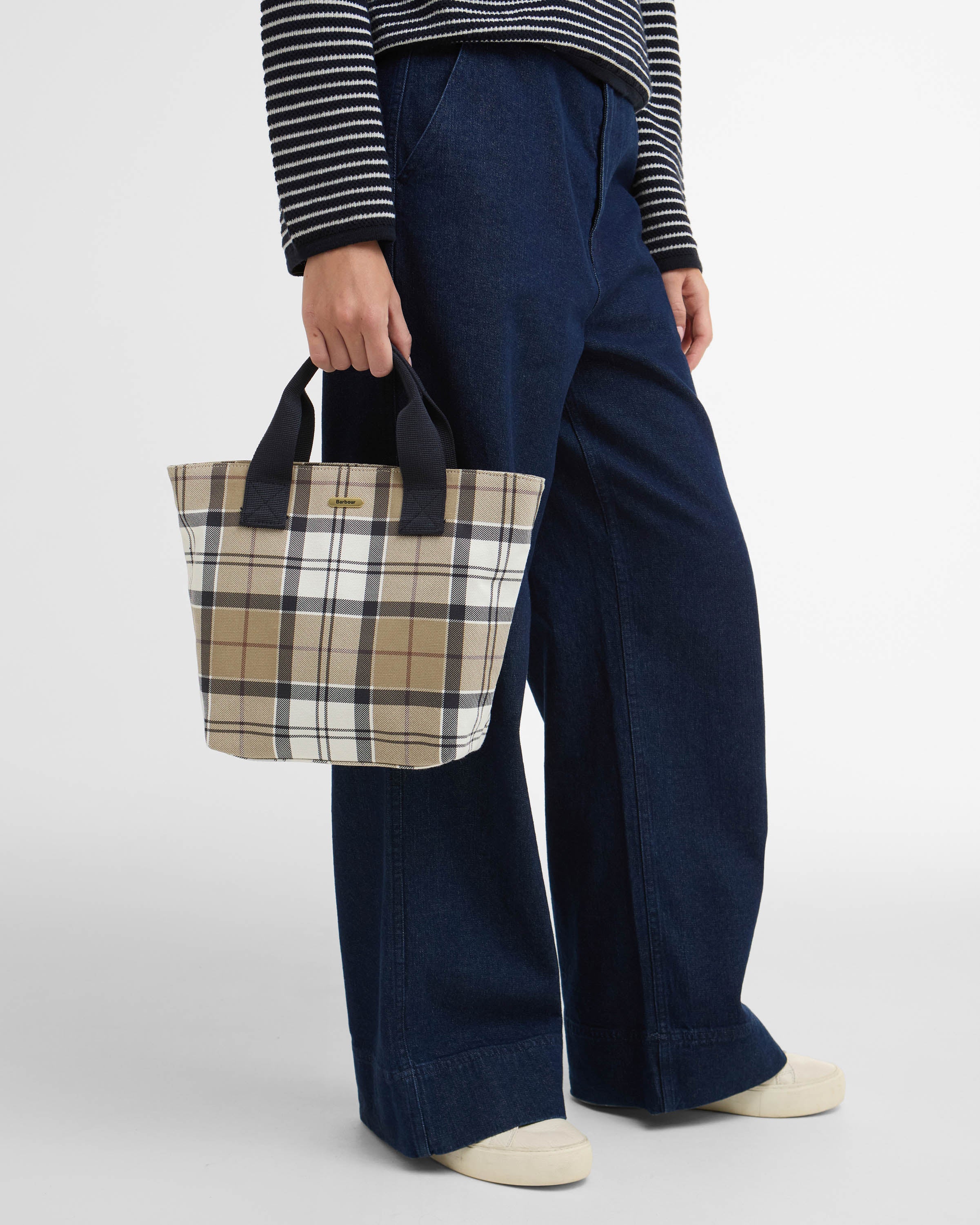 Barbour Maisy Womens Tote Bag - Rosewood Tartan - Image 2