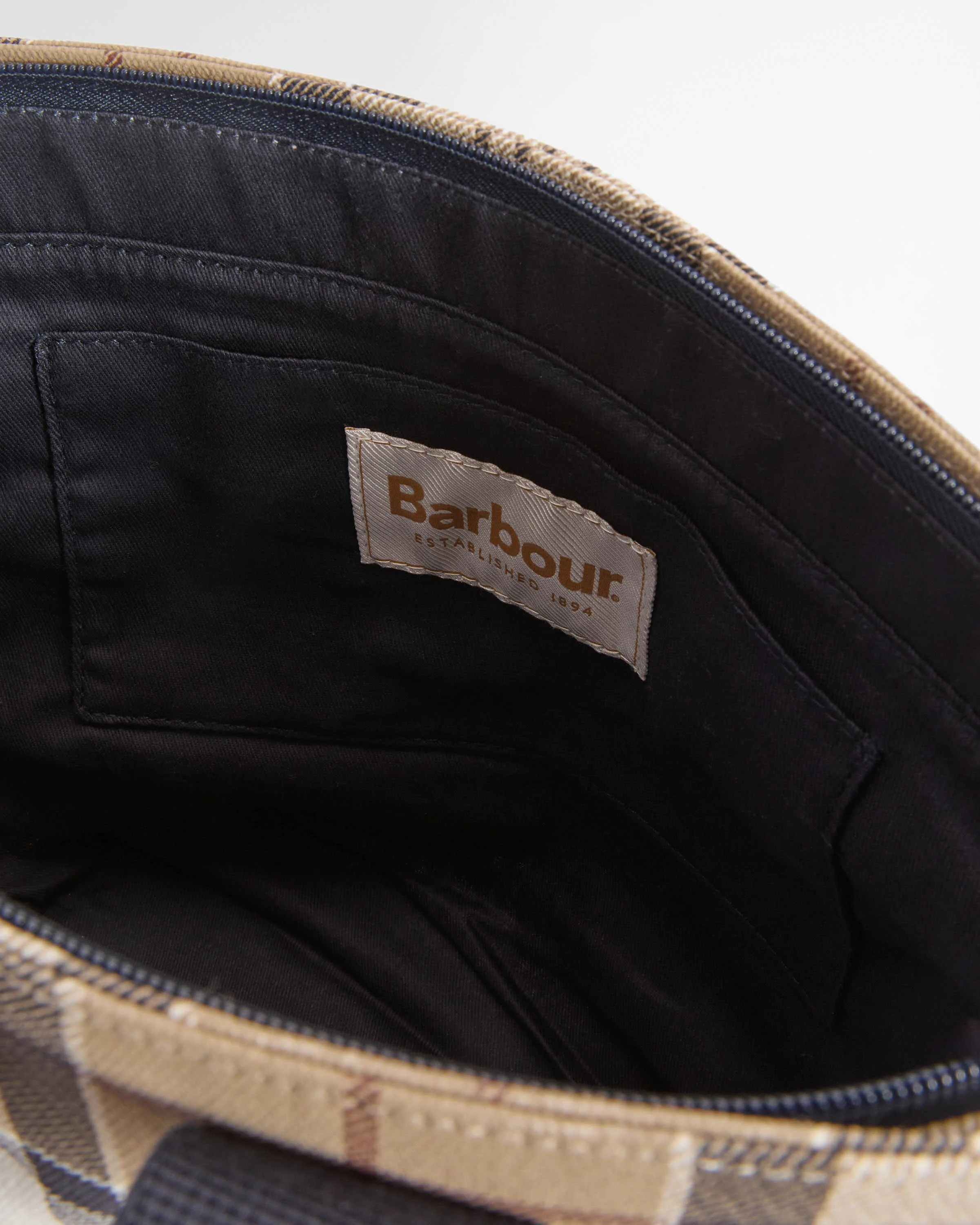 Barbour Maisy Womens Tote Bag - Rosewood Tartan - Image 3
