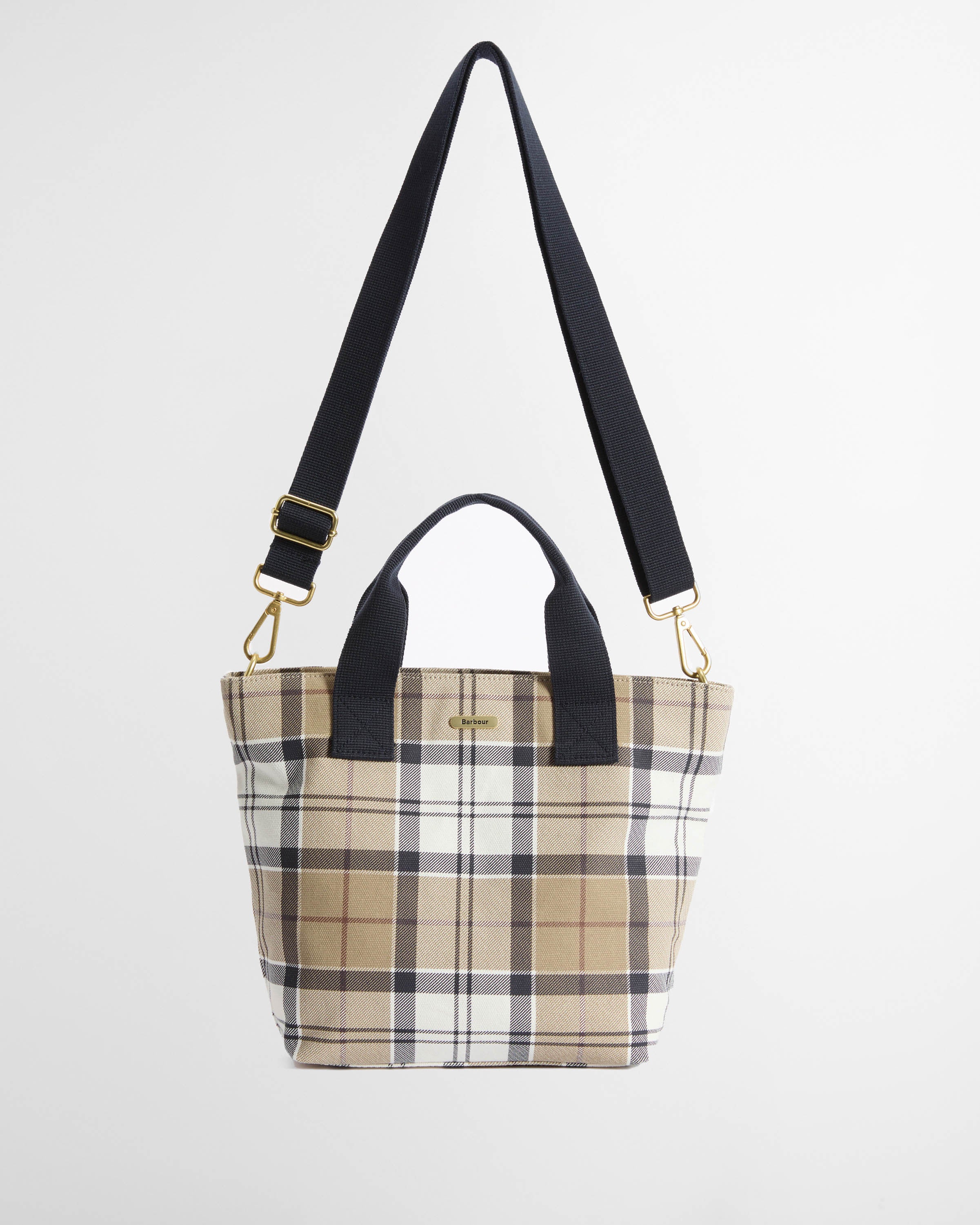 Barbour Maisy Womens Tote Bag - Rosewood Tartan - Image 5