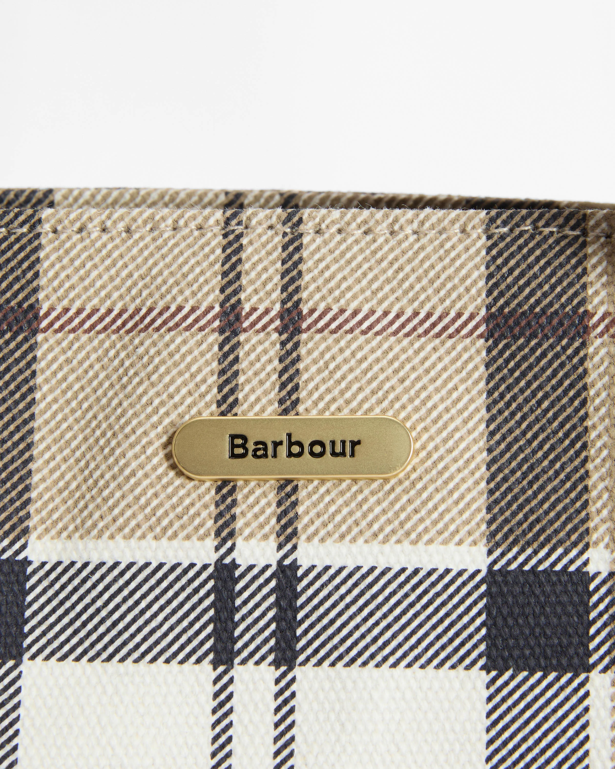 Barbour Maisy Womens Tote Bag - Rosewood Tartan - Image 7