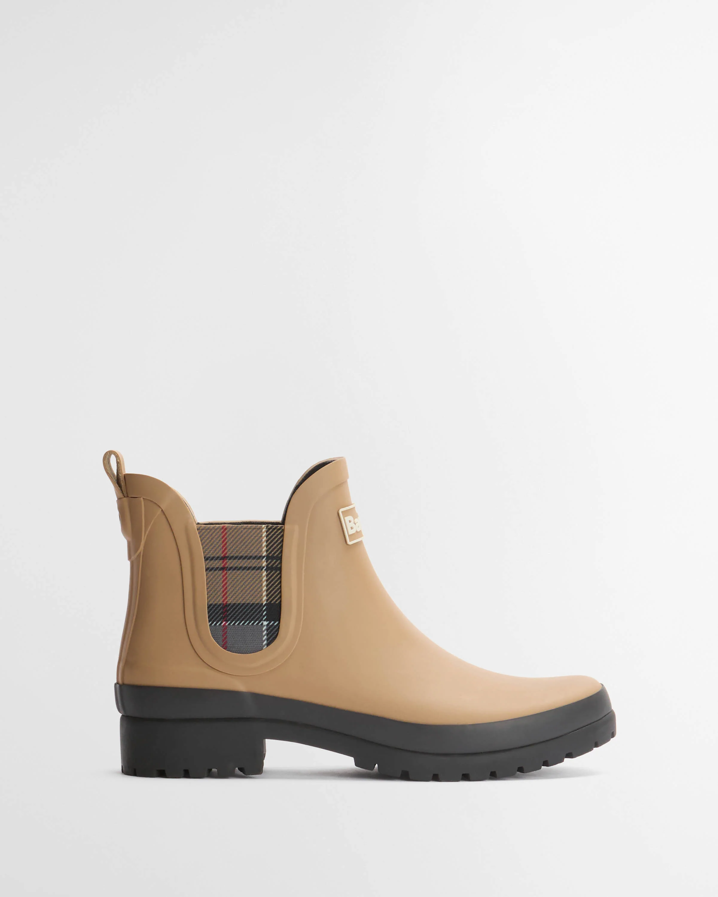 Barbour Mallow Womens Chelsea Wellies - Beige/Dress Tartan - Image 11
