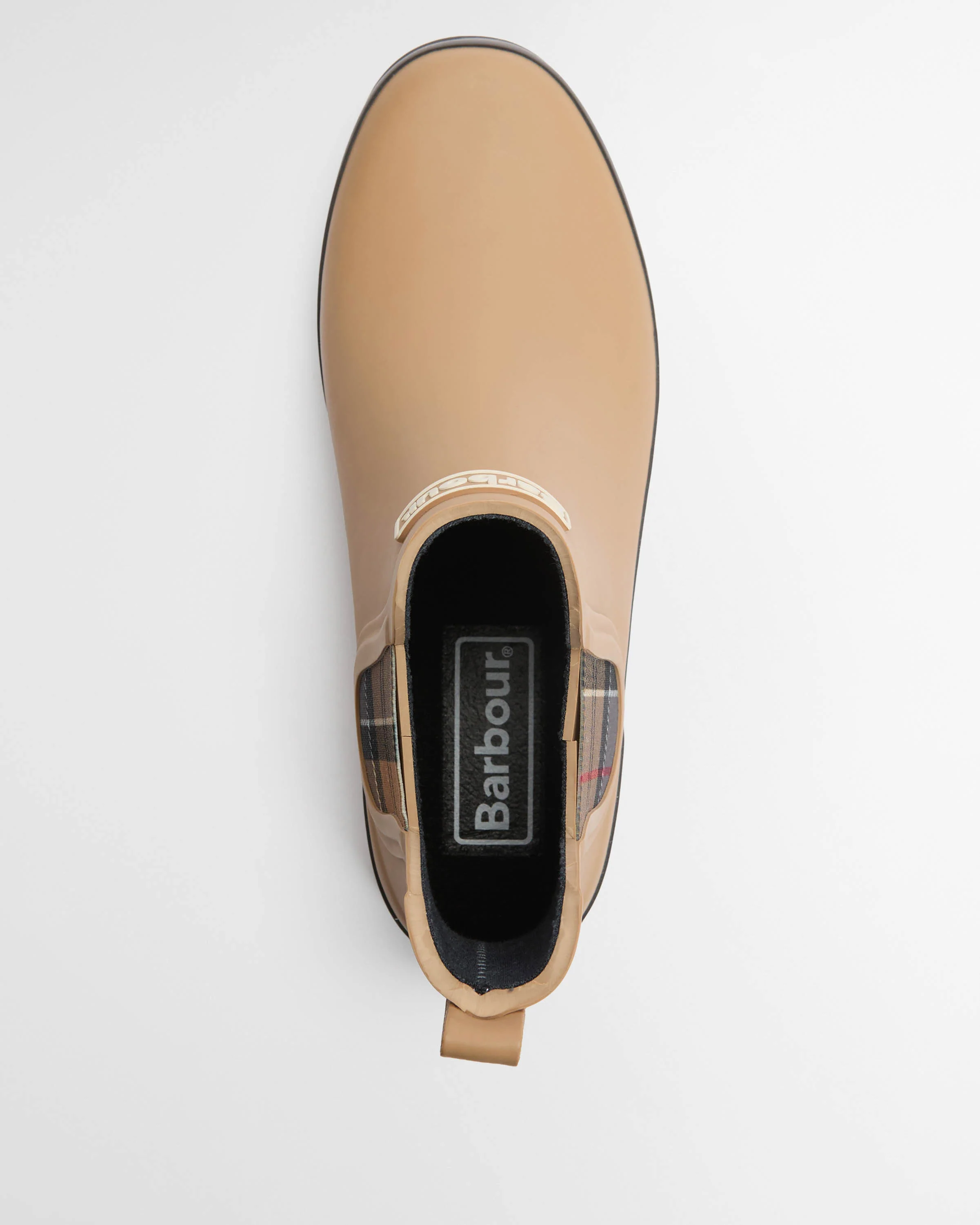 Barbour Mallow Womens Chelsea Wellies - Beige/Dress Tartan - Image 5
