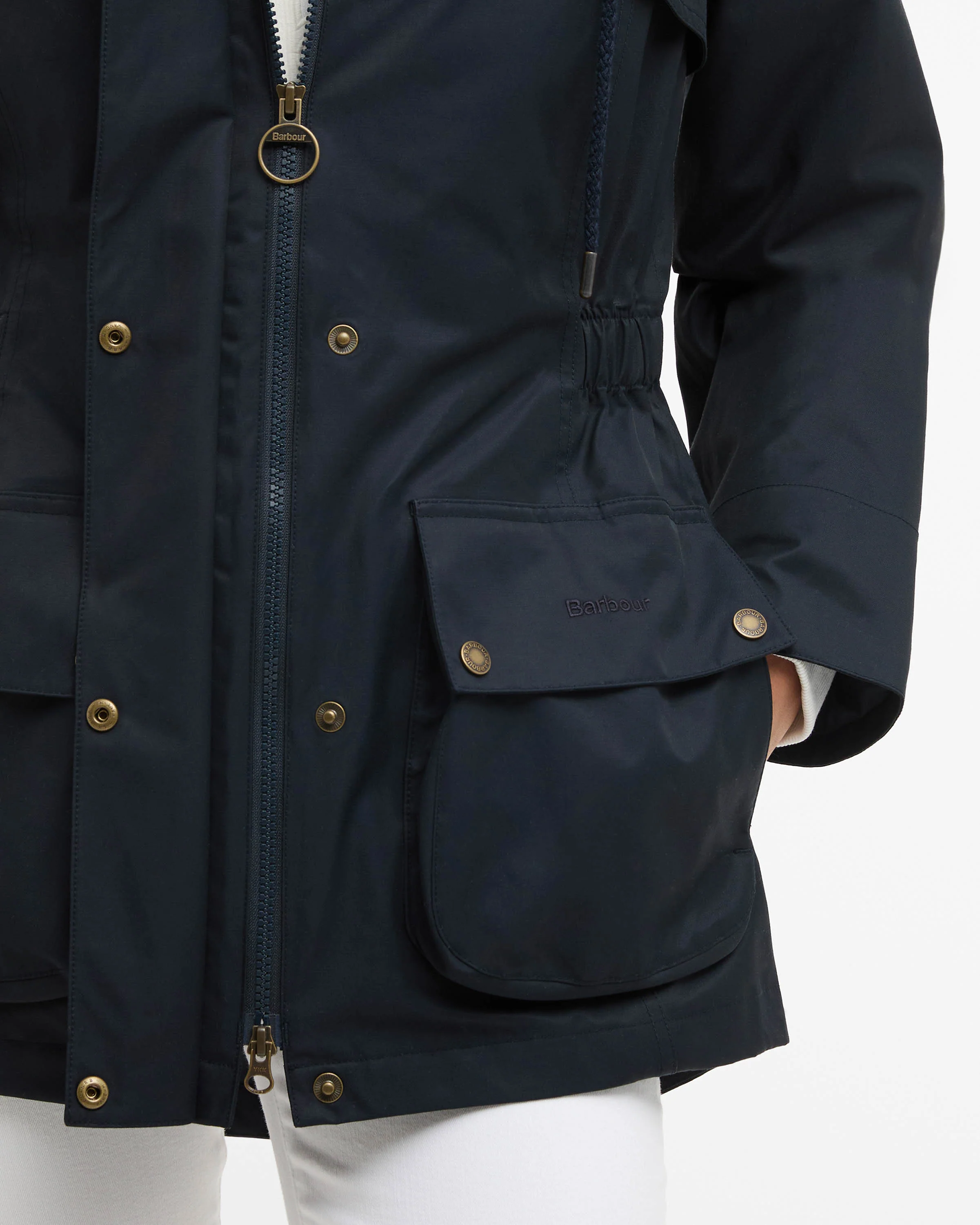 Barbour Maple Womens Waterproof Jacket - Dark Navy/Ancient - Image 3