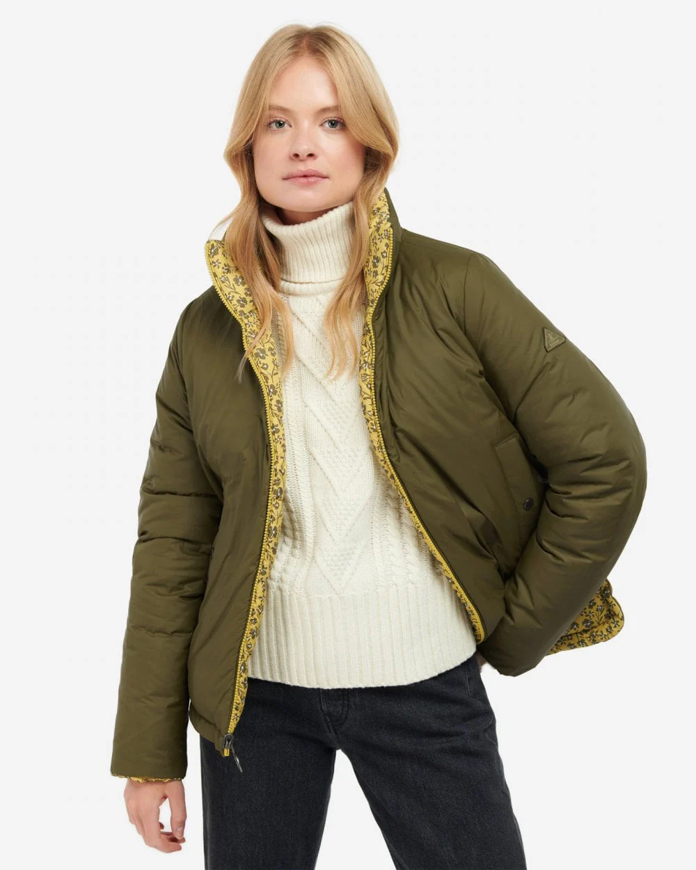 Barbour Marin Reversable Womens Quilted Jacket - Image 2