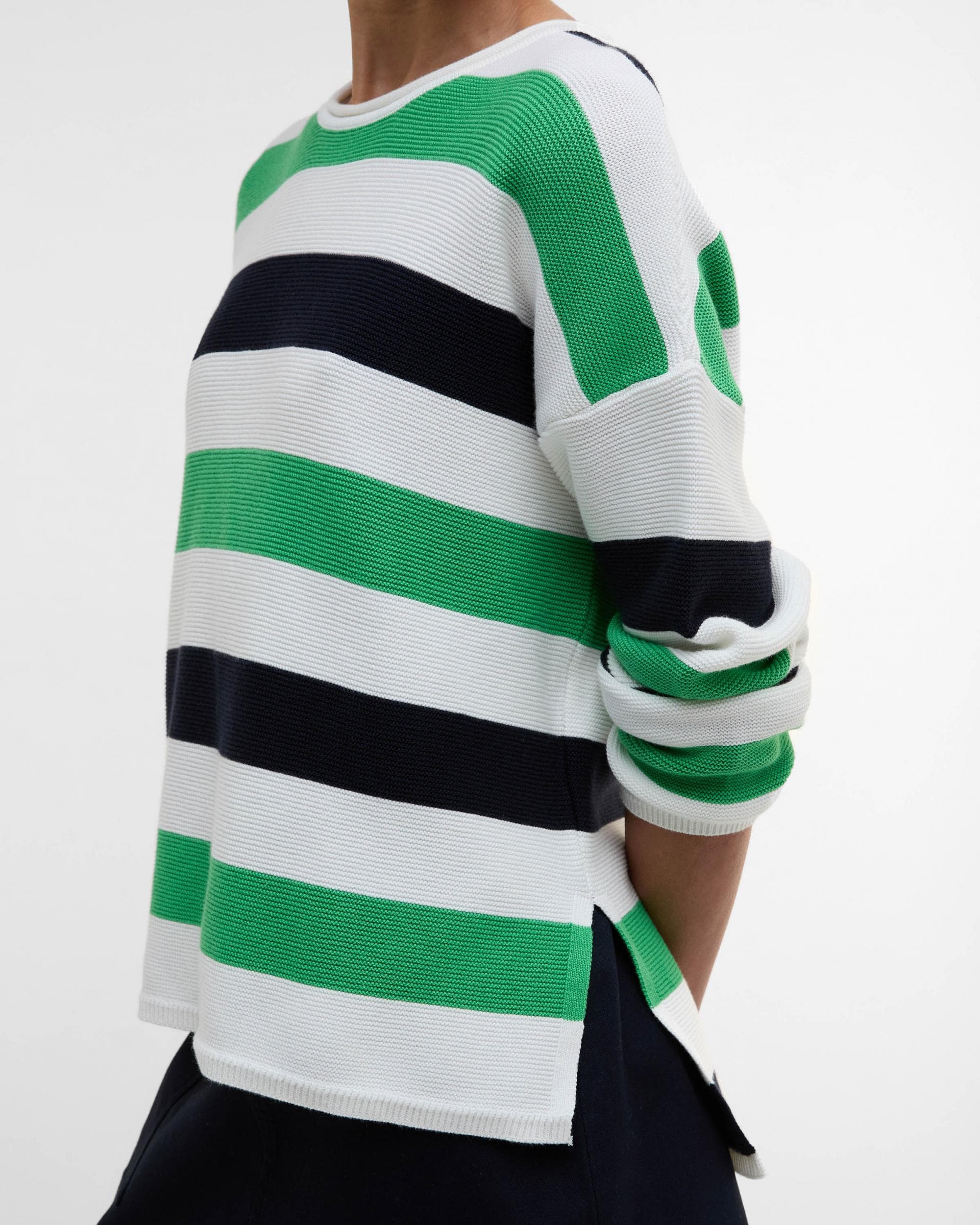 Barbour Marine Stripe Womens Knitted Jumper - Multi Stripe - Image 3