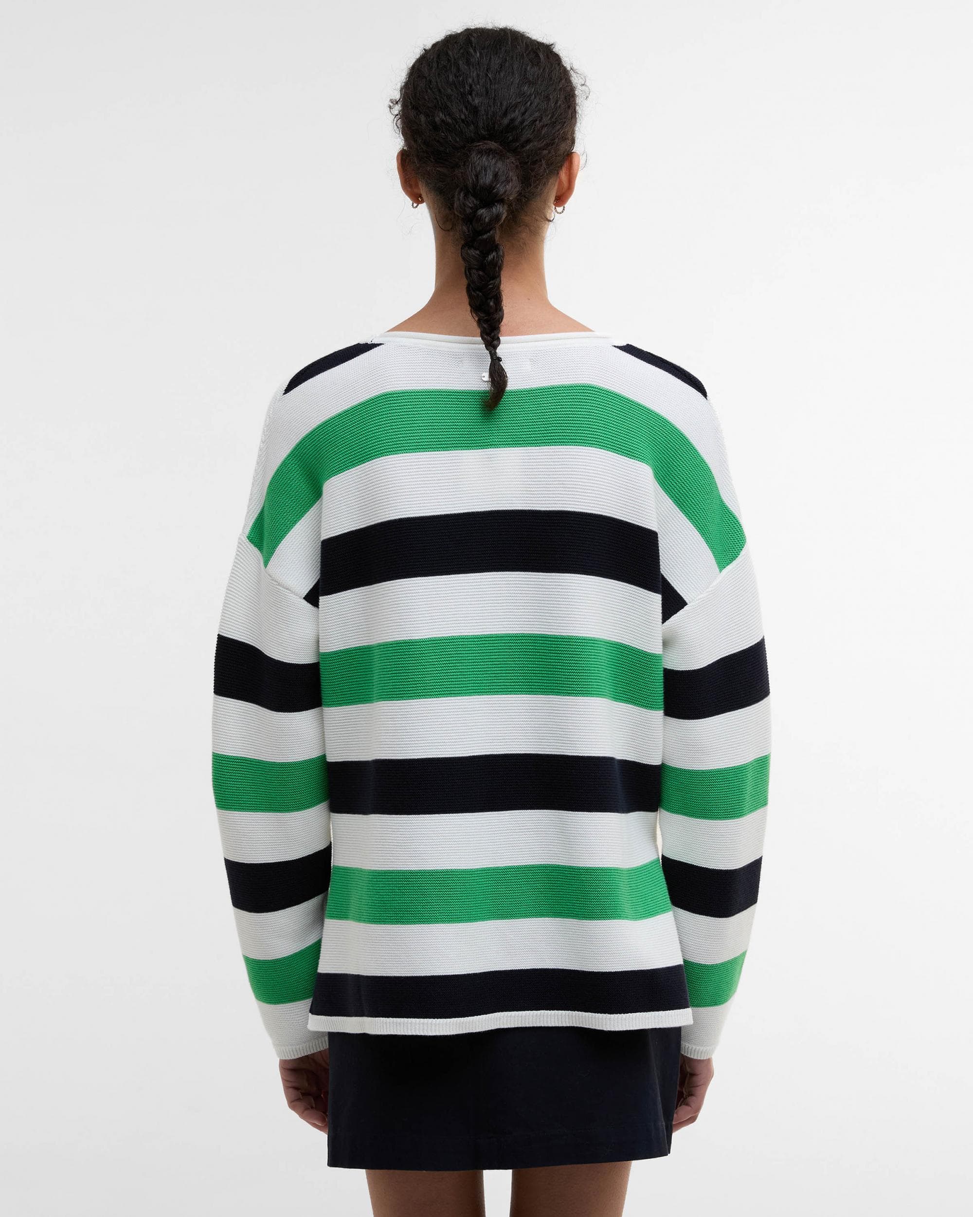Barbour Marine Stripe Womens Knitted Jumper - Multi Stripe - Image 5