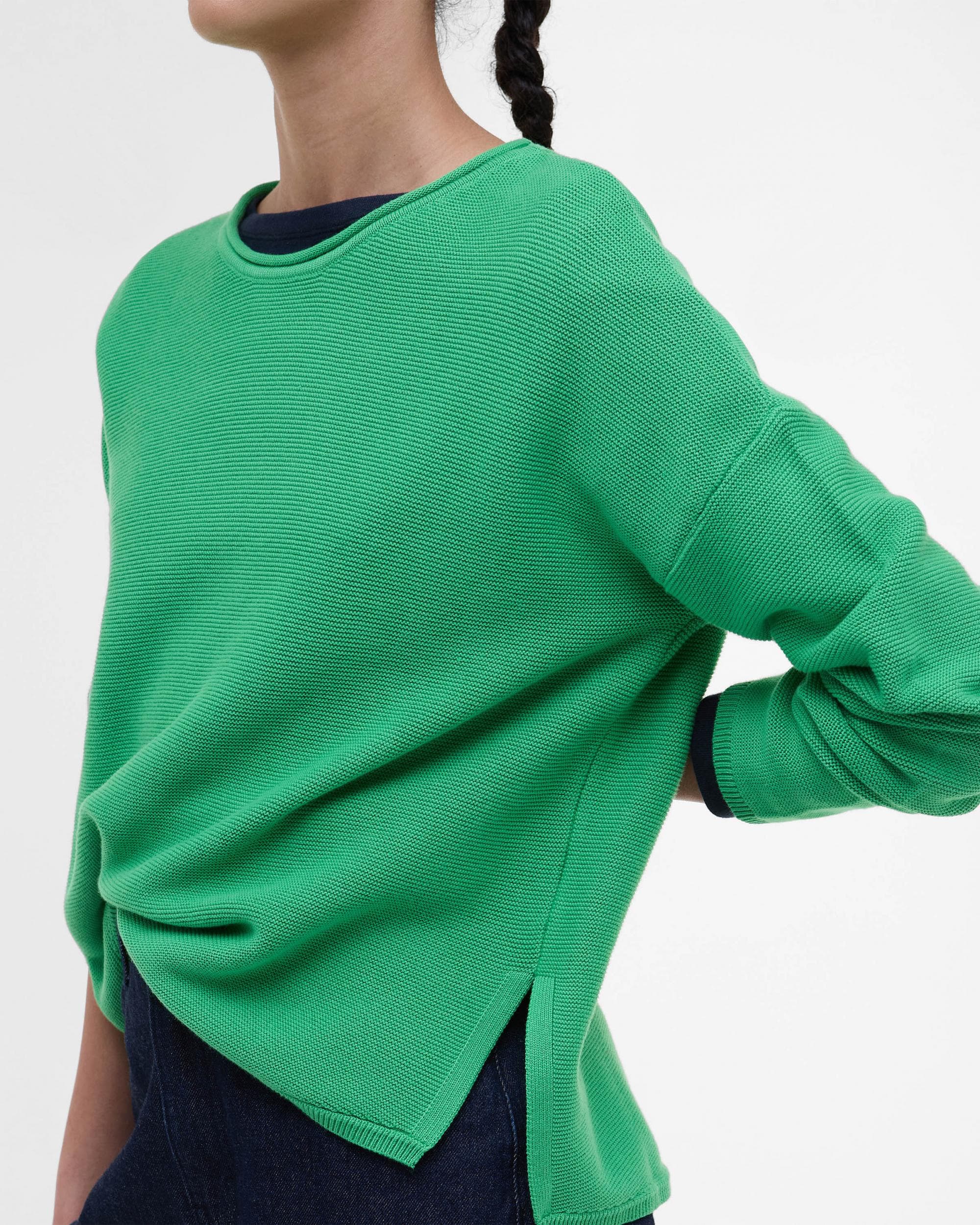 Barbour Marine Womens Jumper - Kelly Green - Image 4