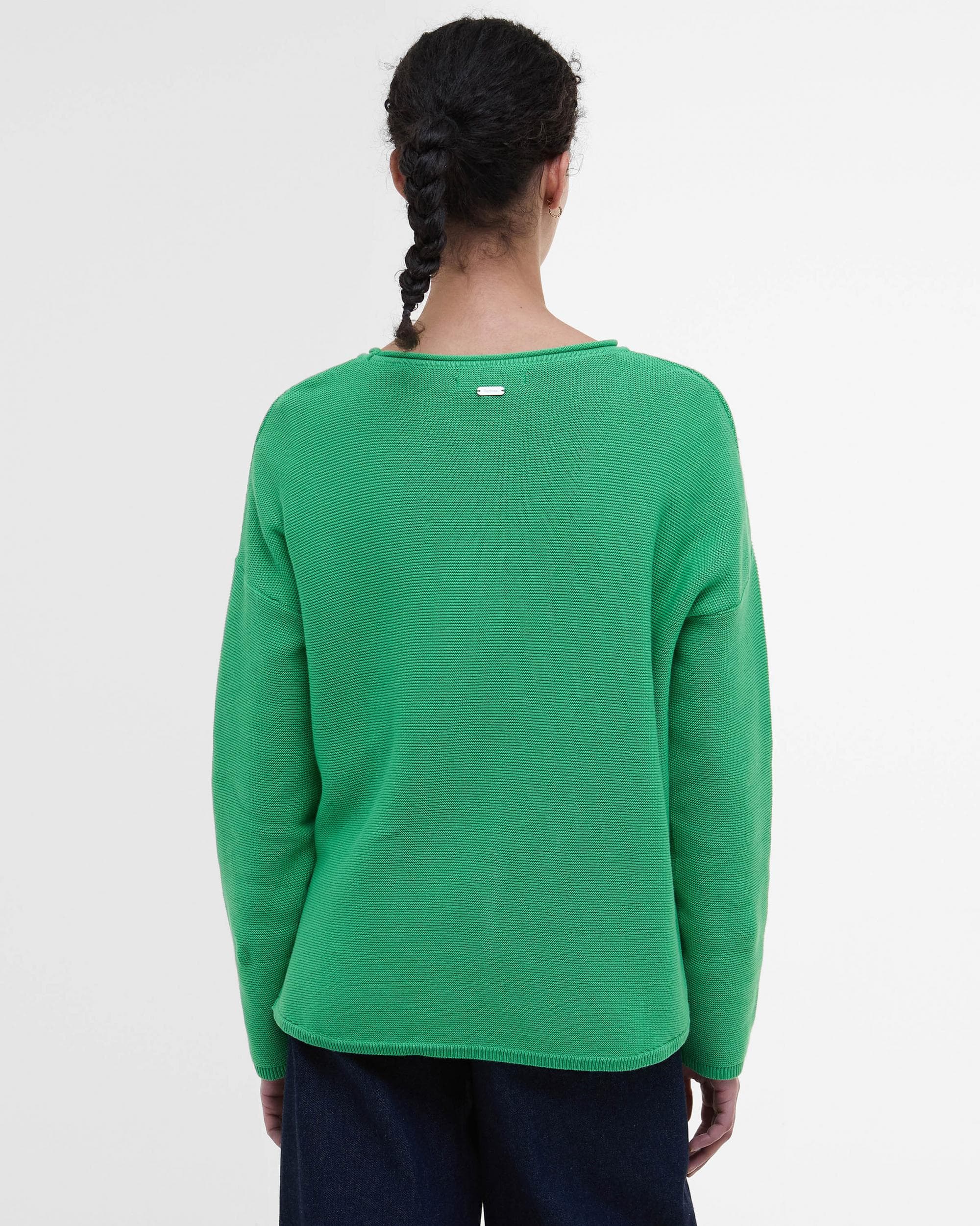 Barbour Marine Womens Jumper - Kelly Green - Image 5