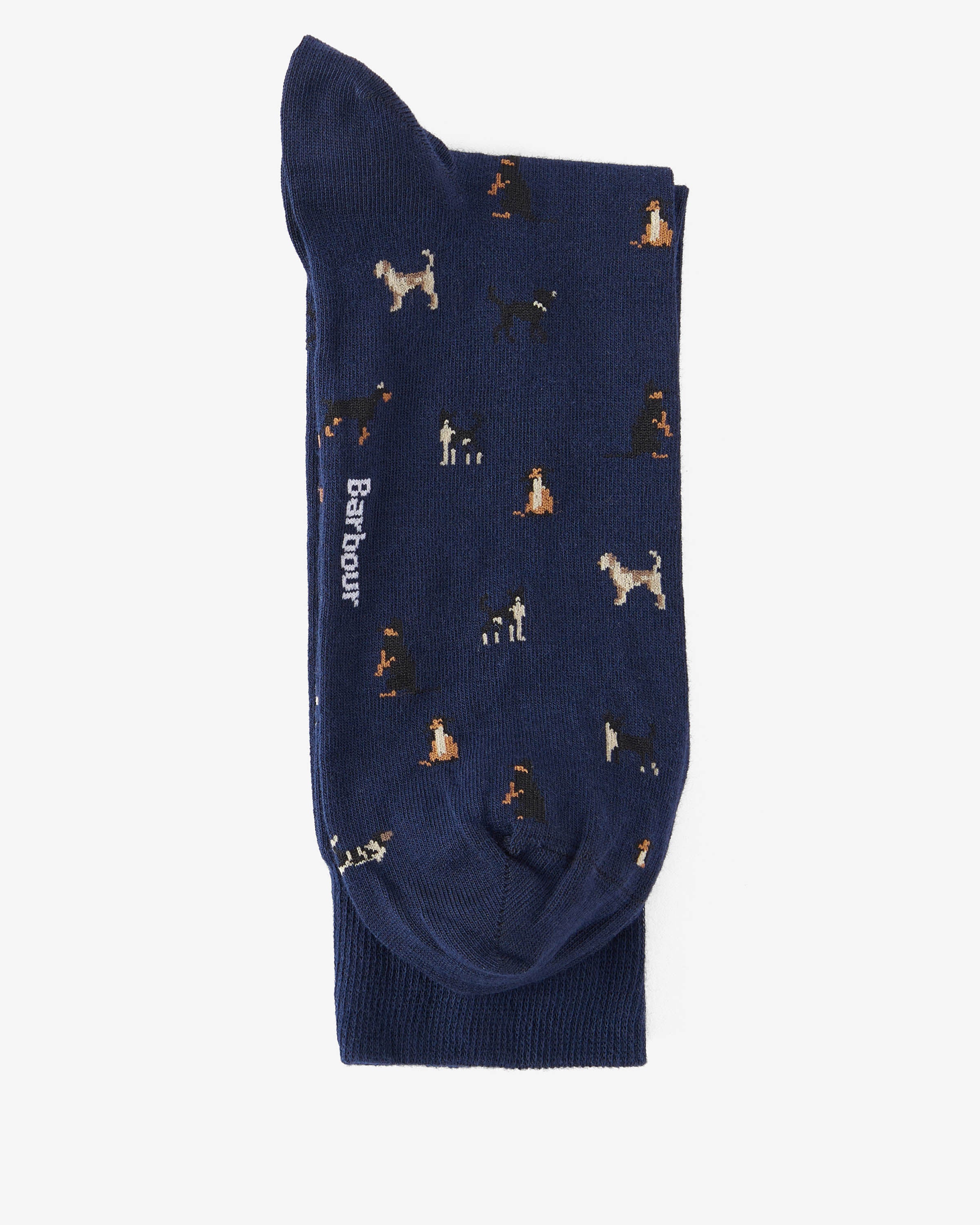 Barbour Mavin Mens Socks - Mid Blue/Dog - Image 2
