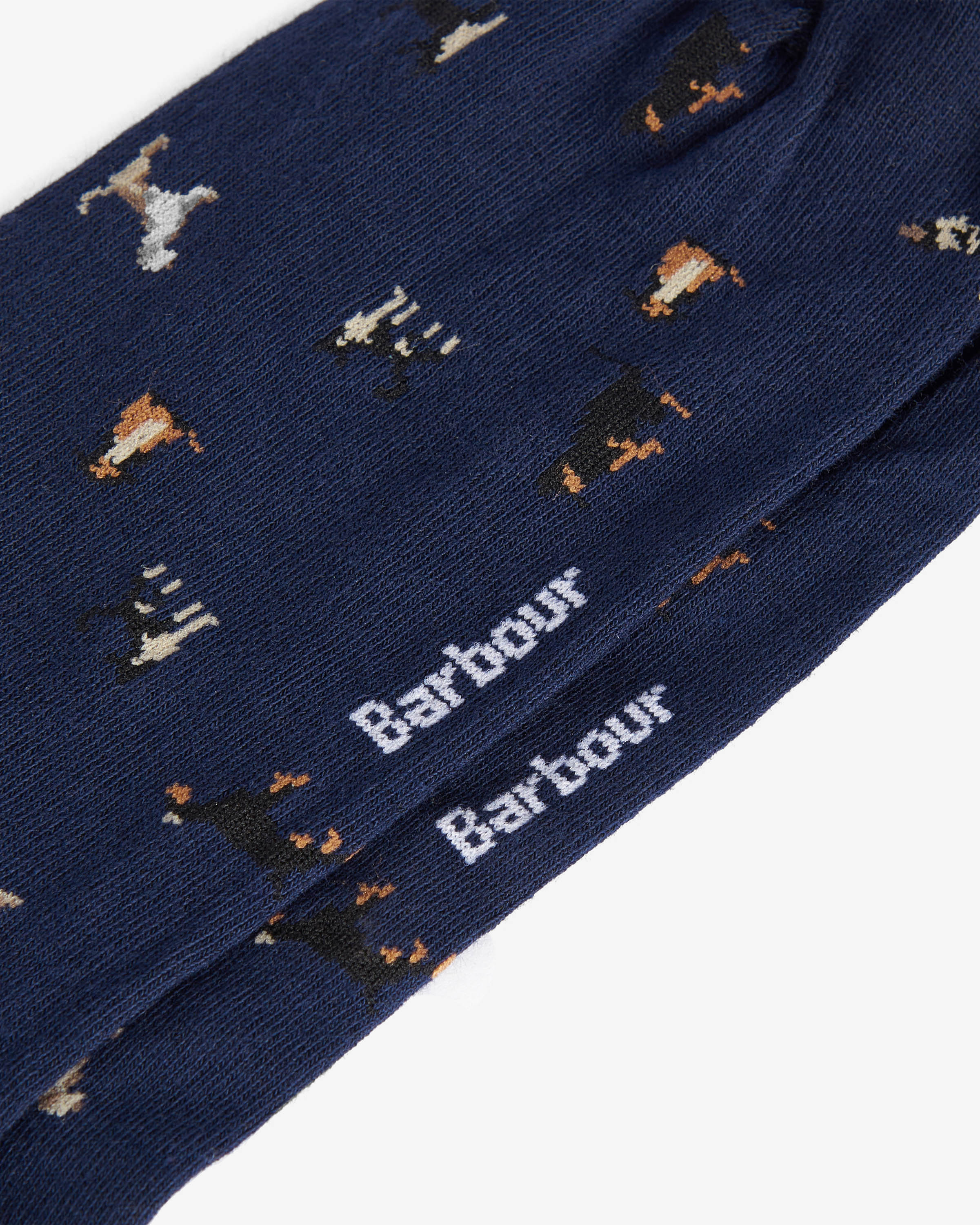 Barbour Mavin Mens Socks - Mid Blue/Dog - Image 3