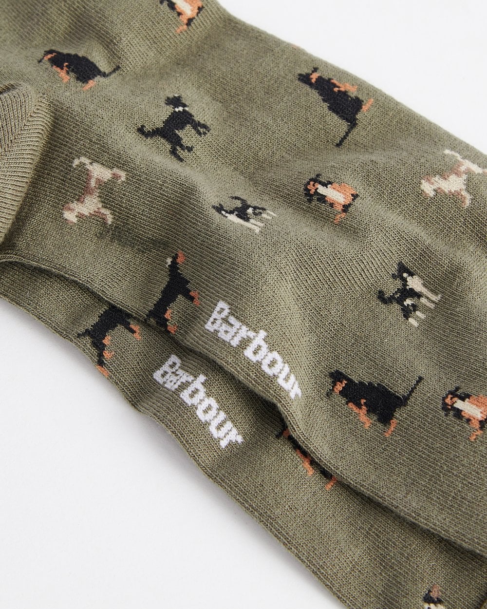 Barbour Mavin Mens Socks - Mid Olive/Dog - Image 3