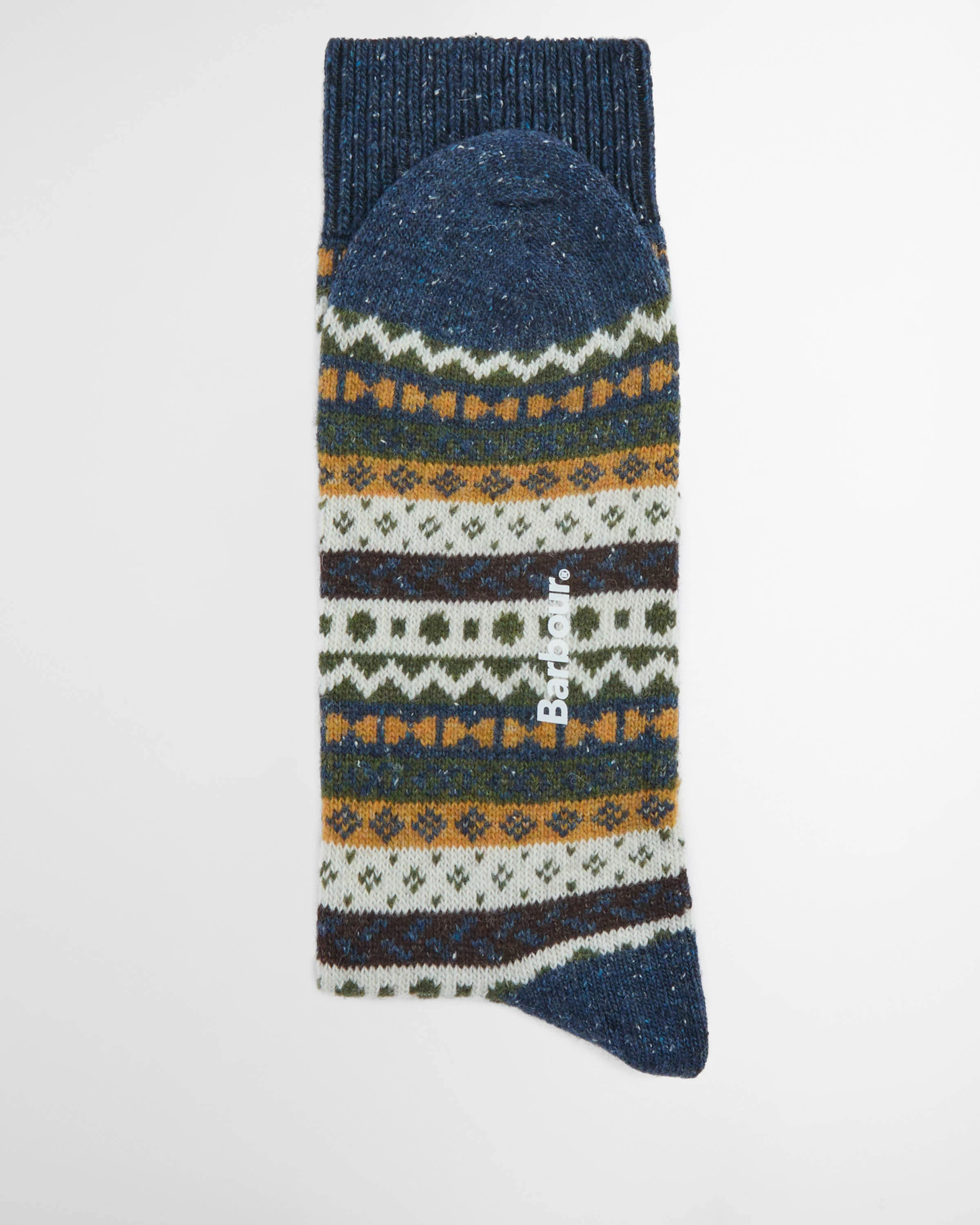 Barbour Mens Fair Isle Socks 2 Pack - Classic Mix - Image 4