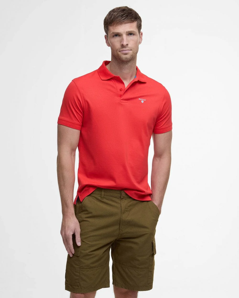 Barbour Mens Ripstop Shorts - Light Sage - Image 3