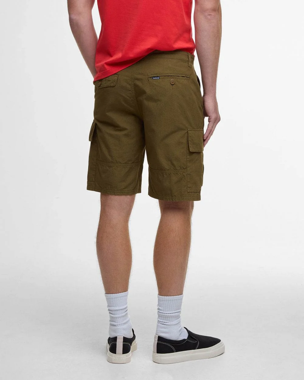 Barbour Mens Ripstop Shorts - Light Sage - Image 6