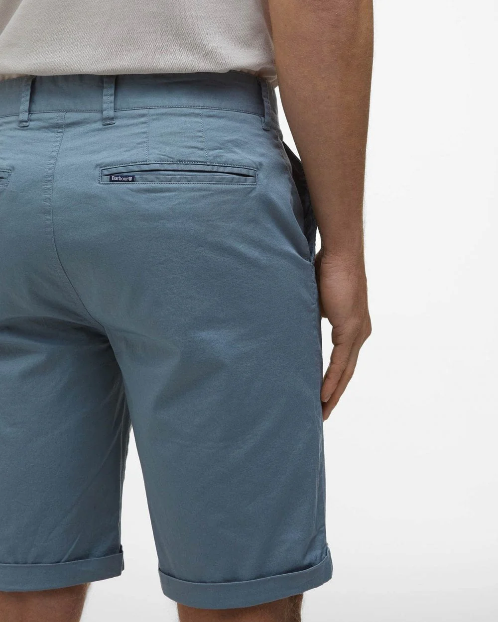 Barbour Mens Smart Chino Shorts - Lead - Image 5