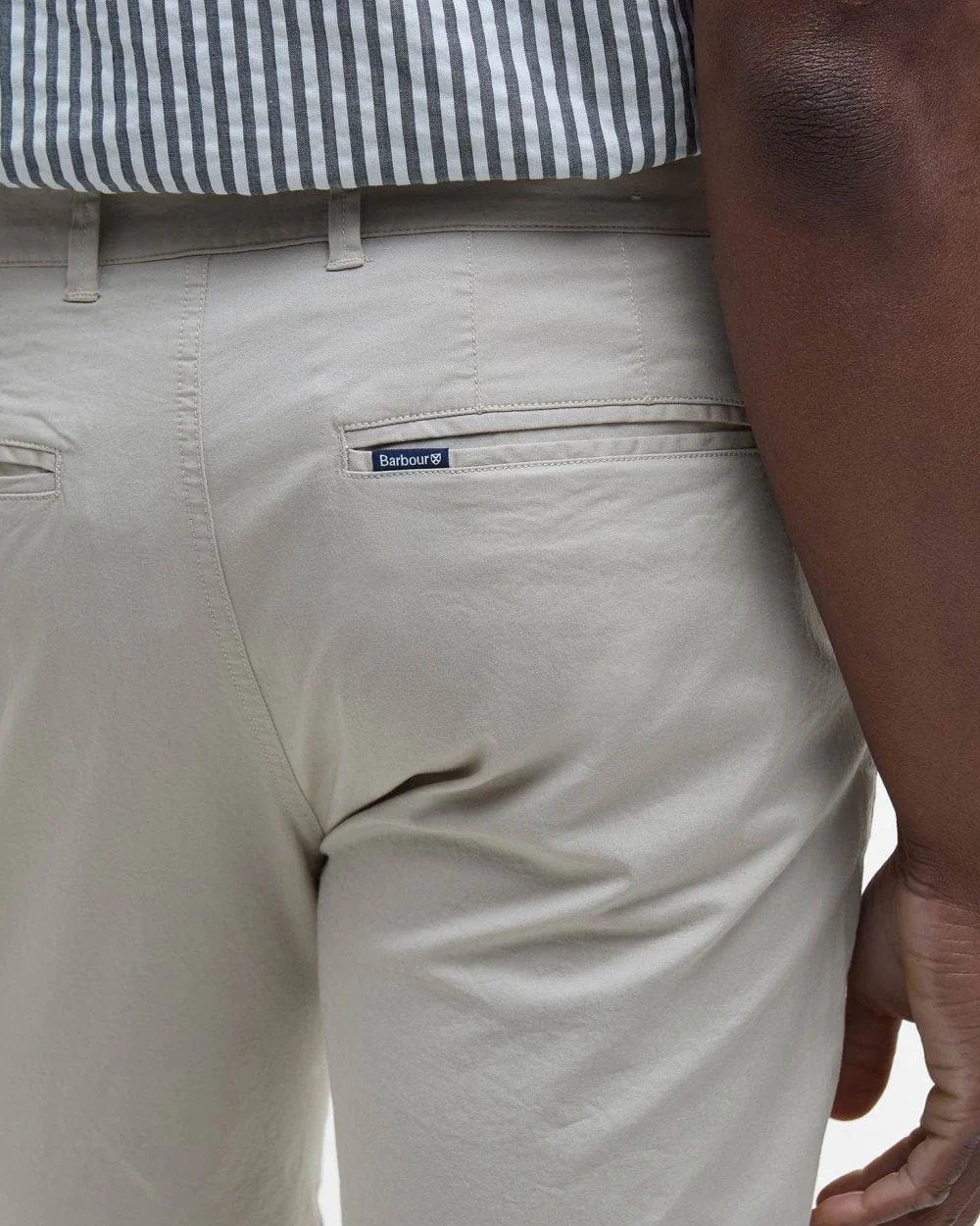 Barbour Mens Smart Chino Shorts - Mist - Image 4