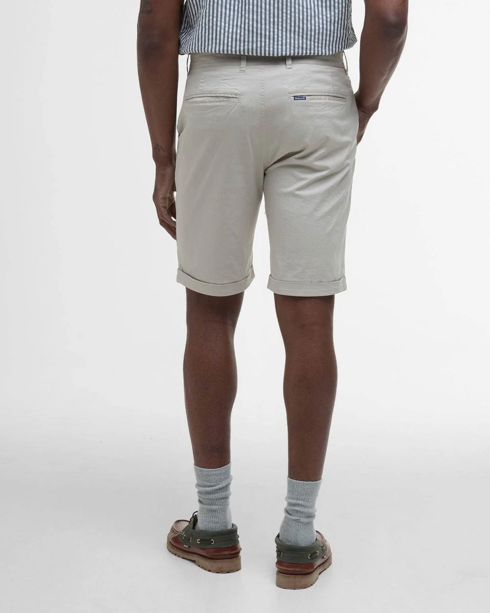 Barbour Mens Smart Chino Shorts - Mist - Image 5