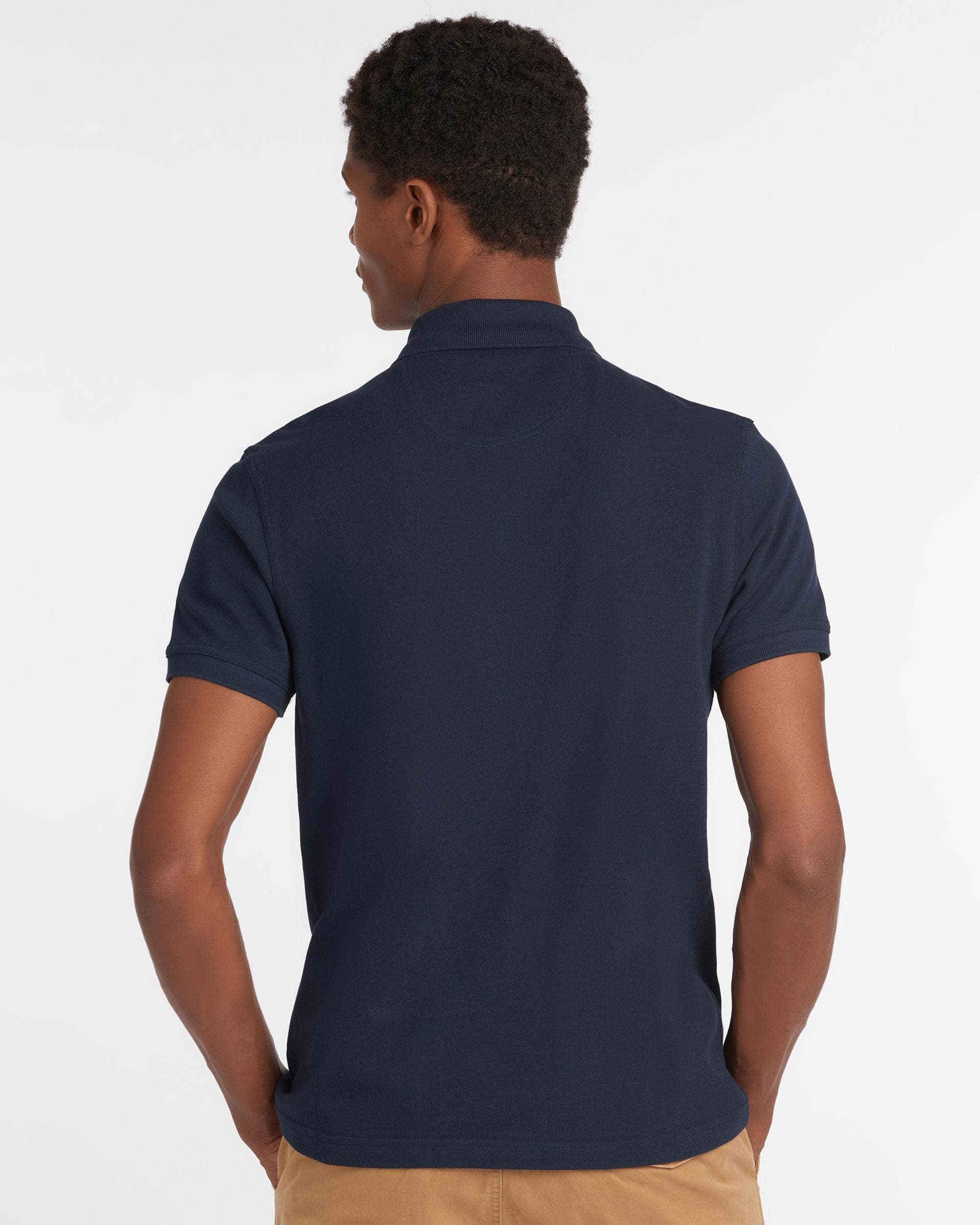Barbour Mens Sports Polo Shirt - New Navy - Image 4