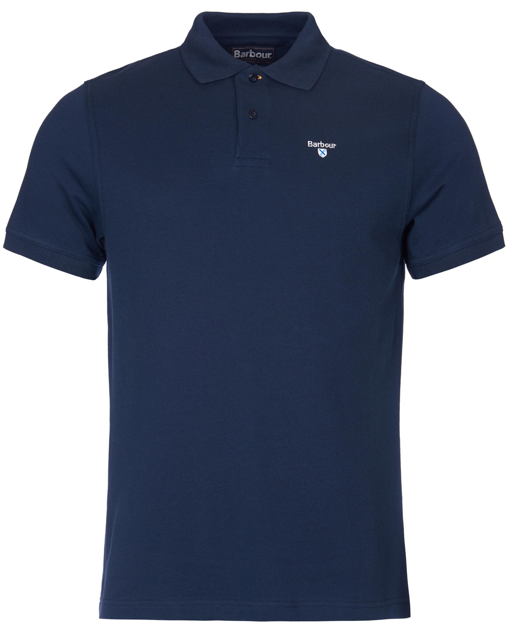 Barbour Mens Sports Polo Shirt - New Navy - Image 6