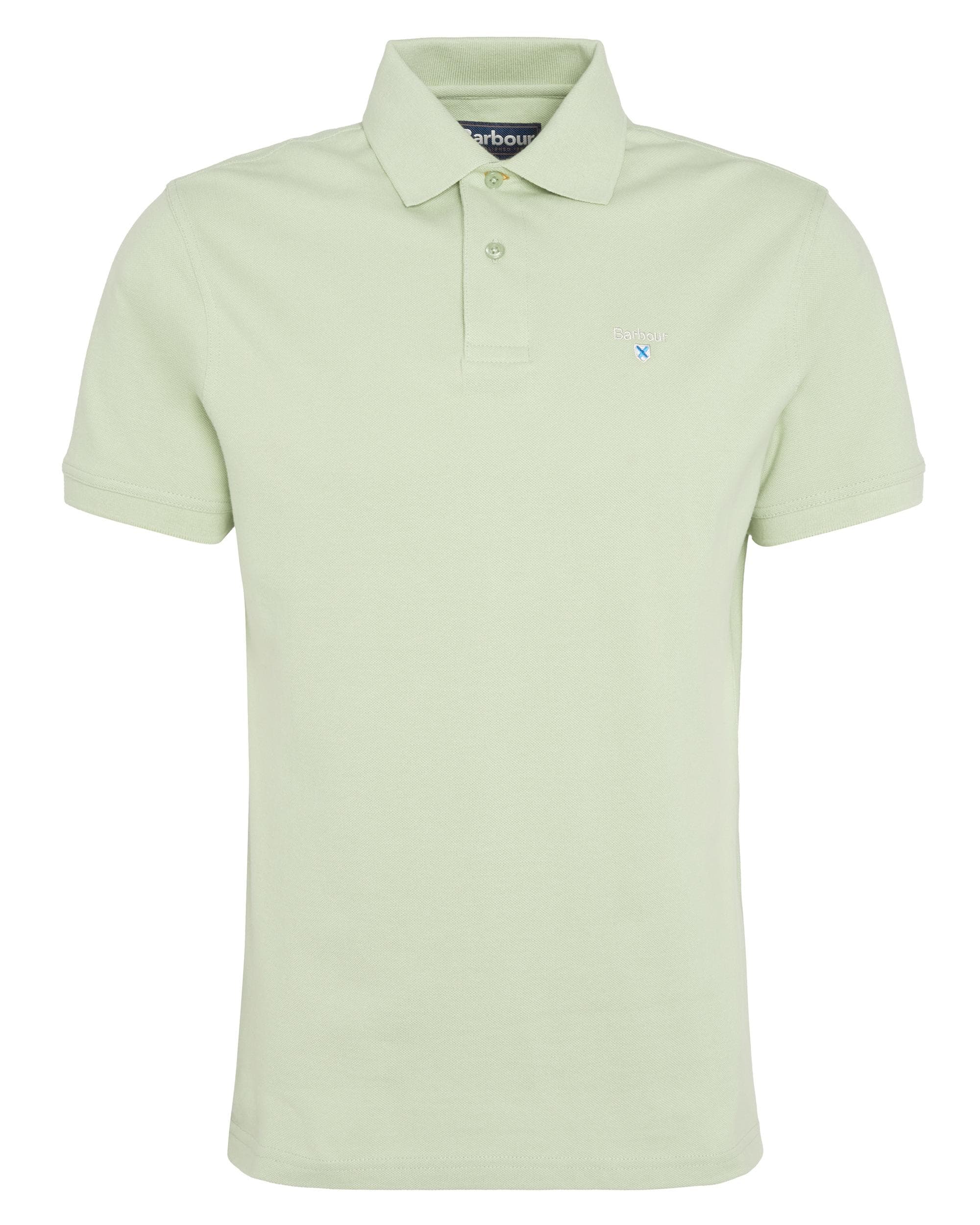 Barbour Mens Sports Polo Shirt - Vintage Green - Image 7