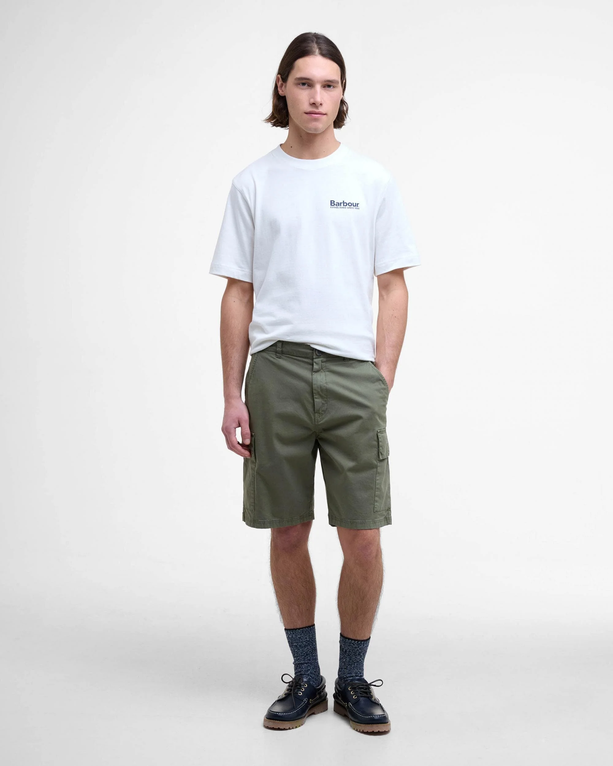 Barbour Mens Twill Cargo Shorts - Image 3