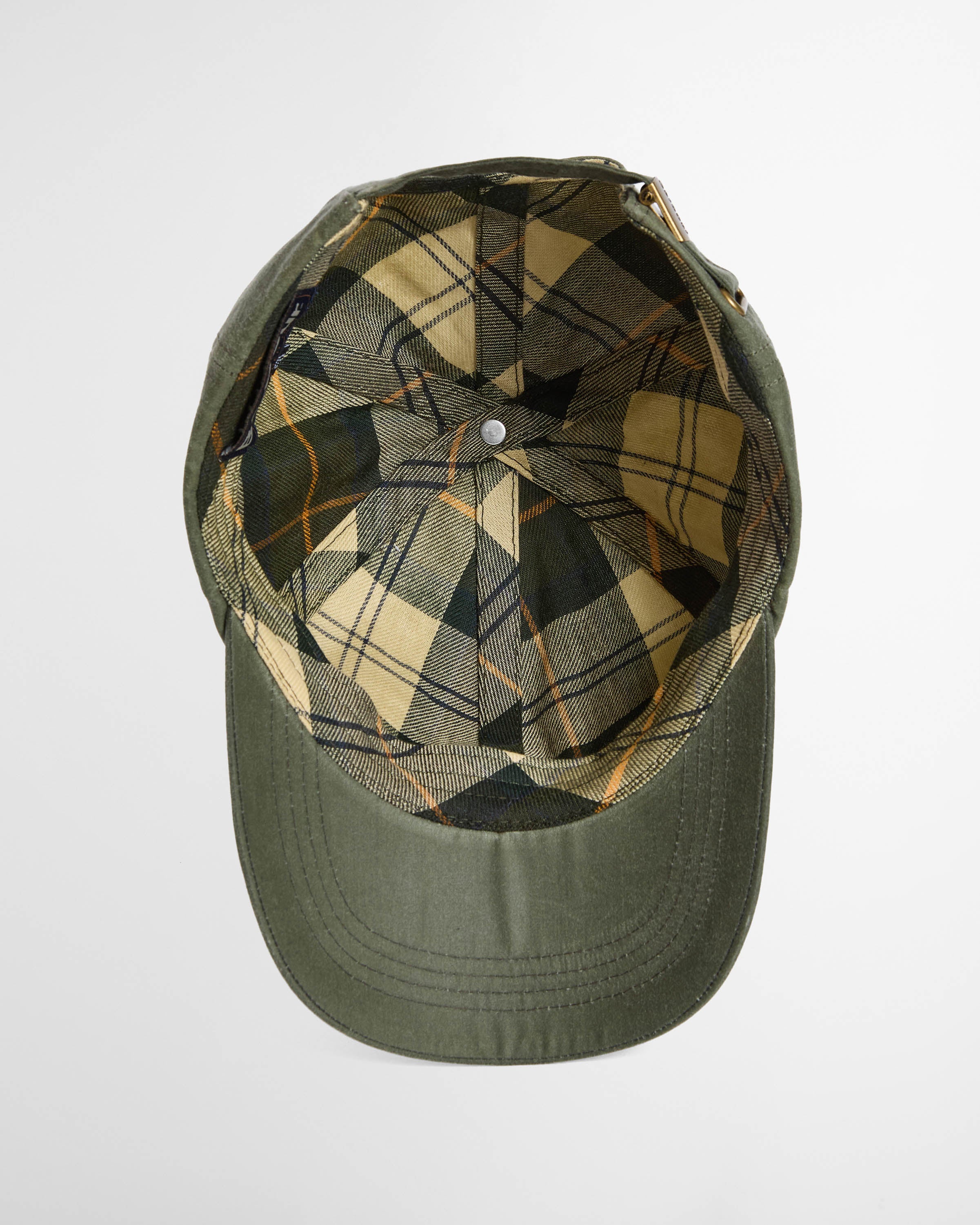 Barbour Mens Wax Sports Cap - Light Moss - Image 3