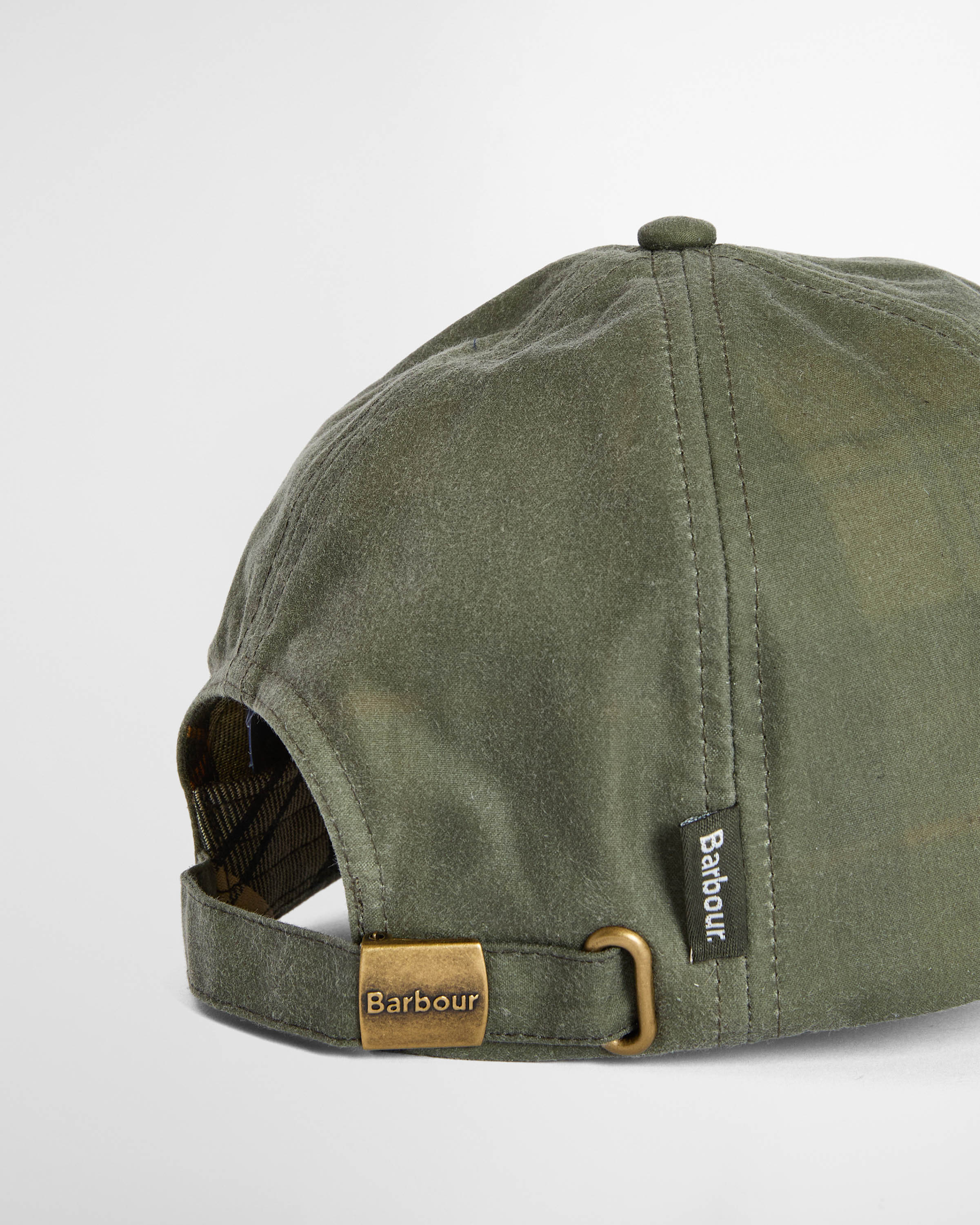 Barbour Mens Wax Sports Cap - Light Moss - Image 6