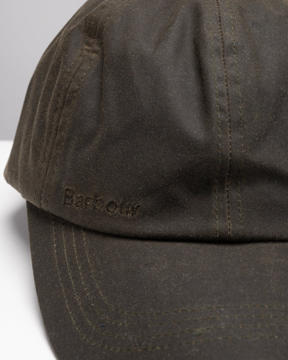 Barbour Mens Wax Sports Cap - Olive - Image 2
