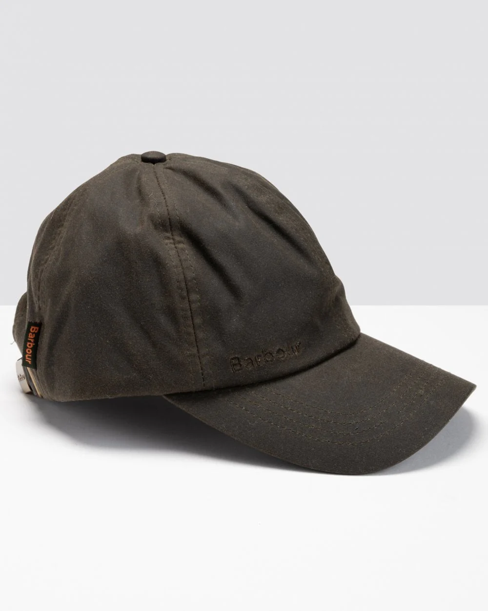 Barbour Mens Wax Sports Cap - Olive - Image 3