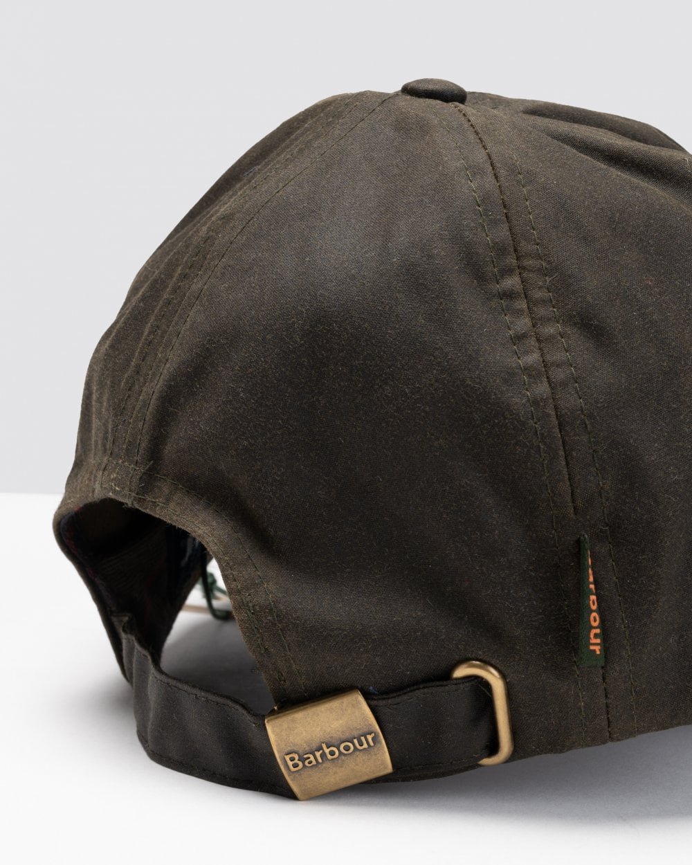 Barbour Mens Wax Sports Cap - Olive - Image 4