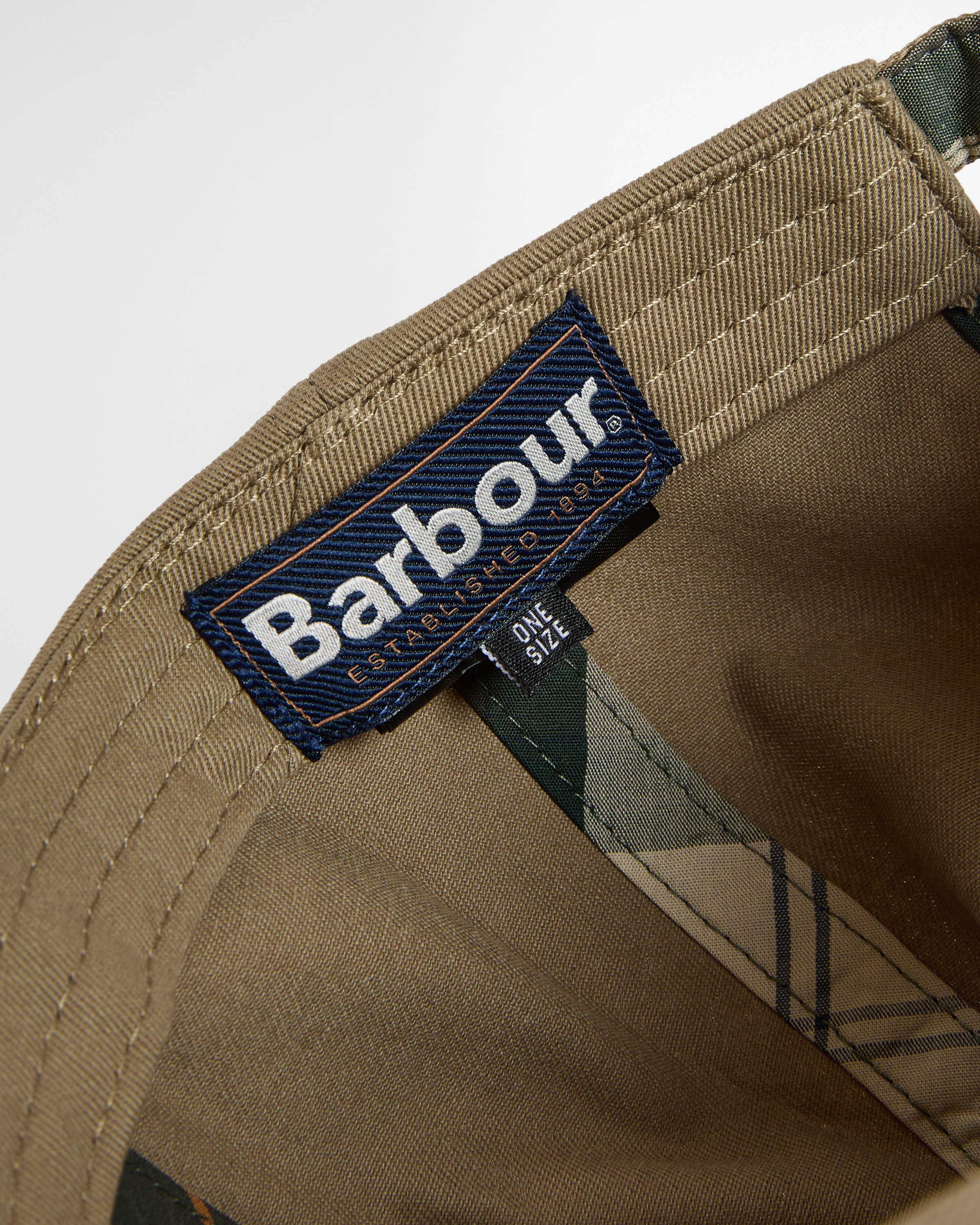 Barbour Milburn Mens Cap Black - Bleached Olive - Image 9
